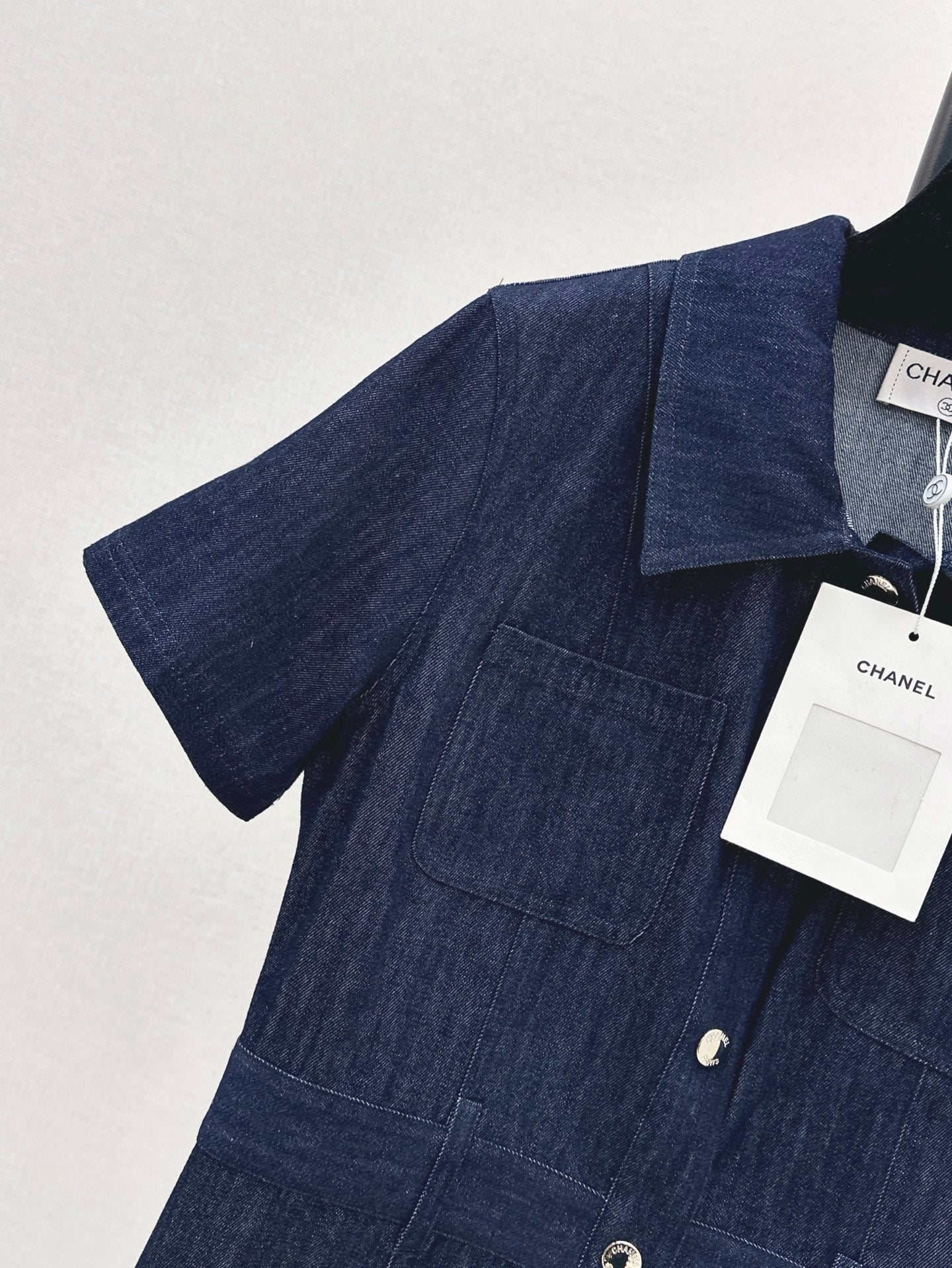 C*nel 25ss button-up denim dress