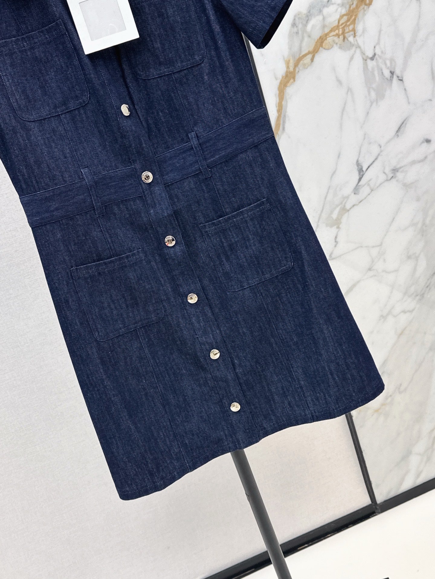 C*nel 25ss button-up denim dress