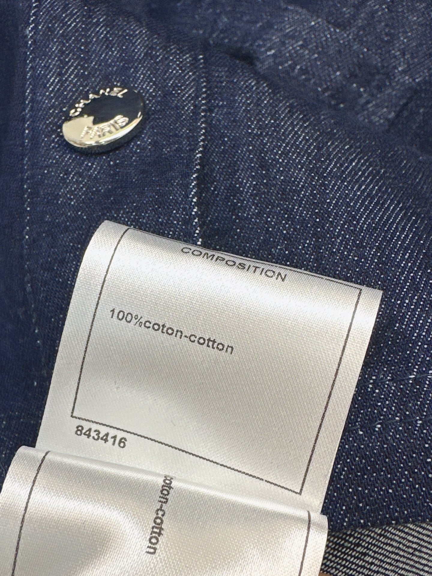 C*nel 25ss button-up denim dress