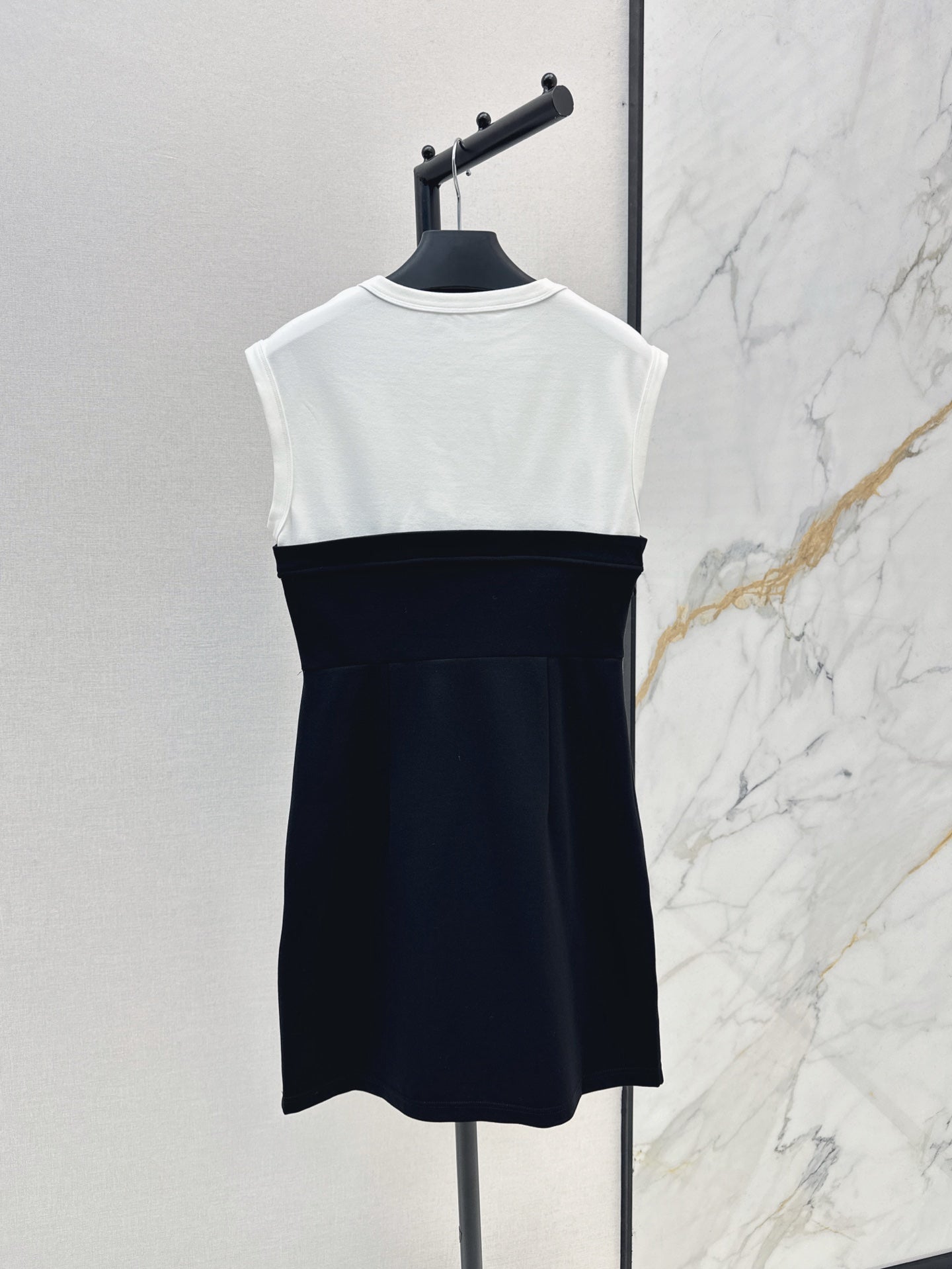 Pra* 25ss two-tone mini dress