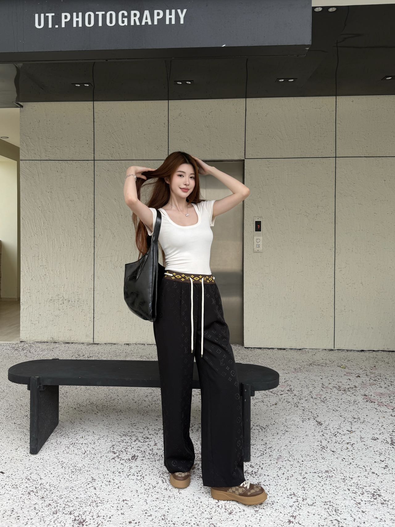 Loui* 25ss monogram printed pants