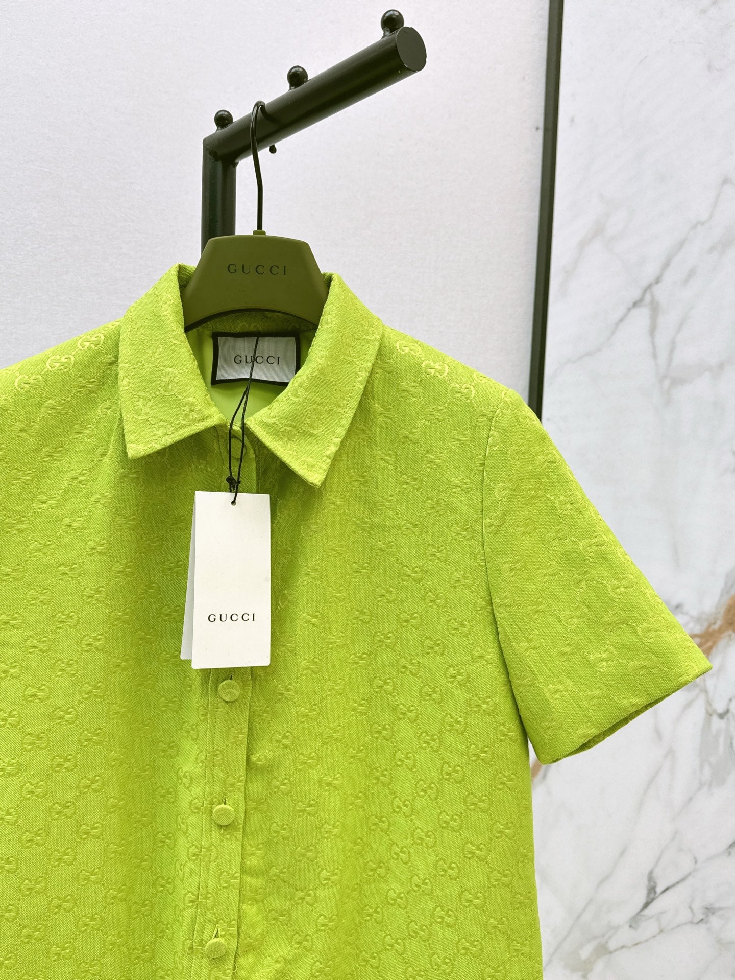 Gu* 25ss GG canvas jumpsuit with horsebit