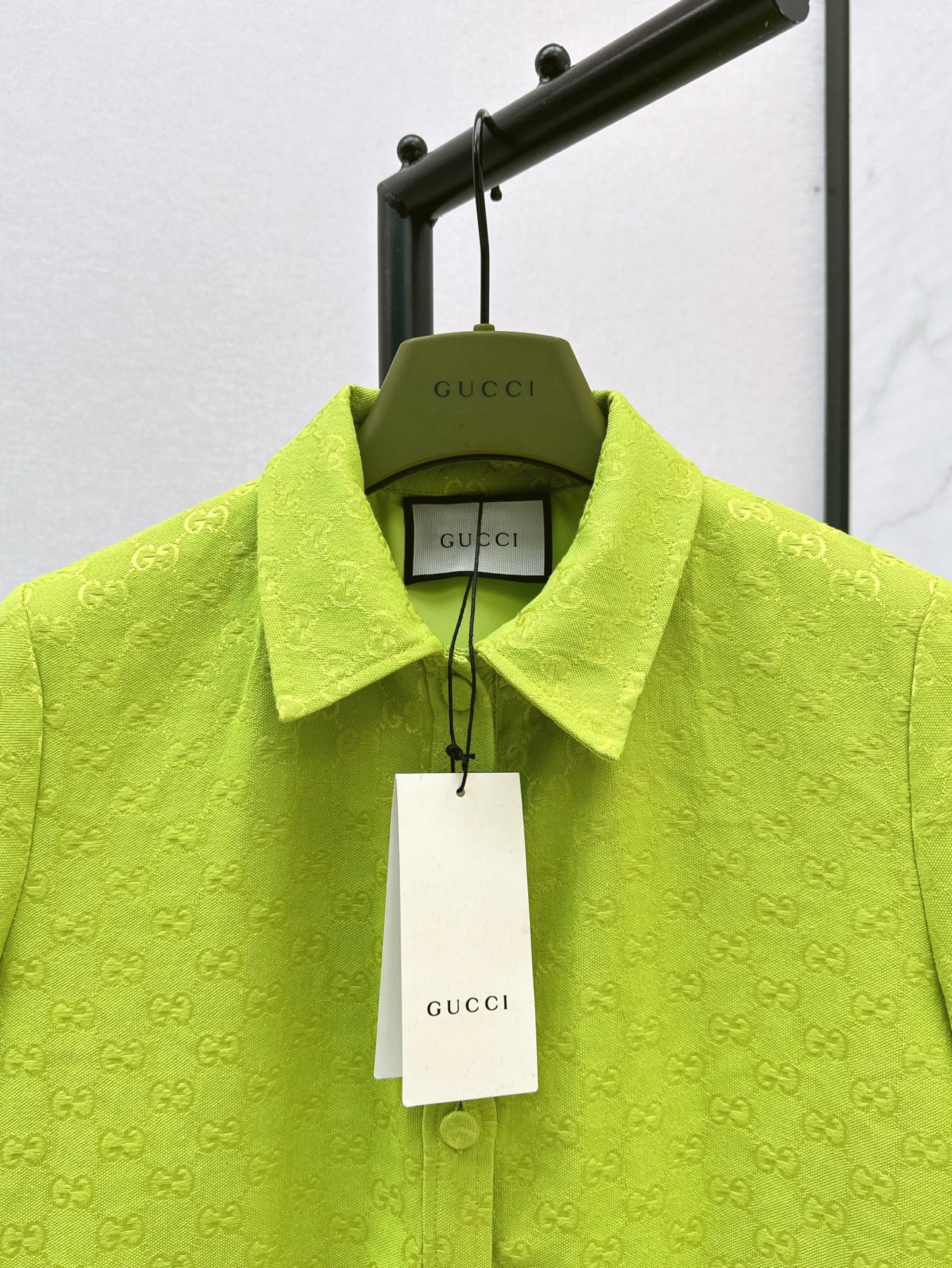 Gu* 25ss GG canvas jumpsuit with horsebit