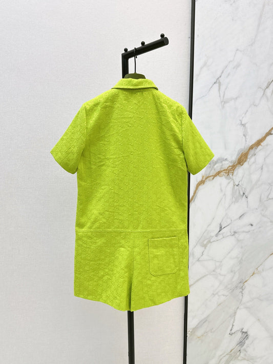 Gu* 25ss GG canvas jumpsuit with horsebit