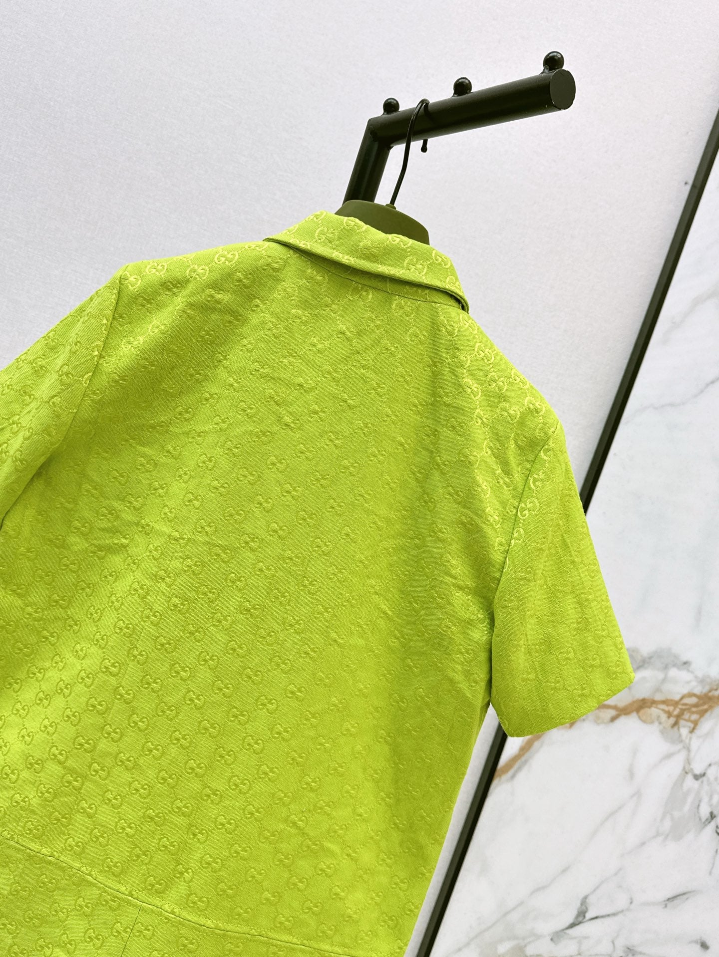 Gu* 25ss GG canvas jumpsuit with horsebit