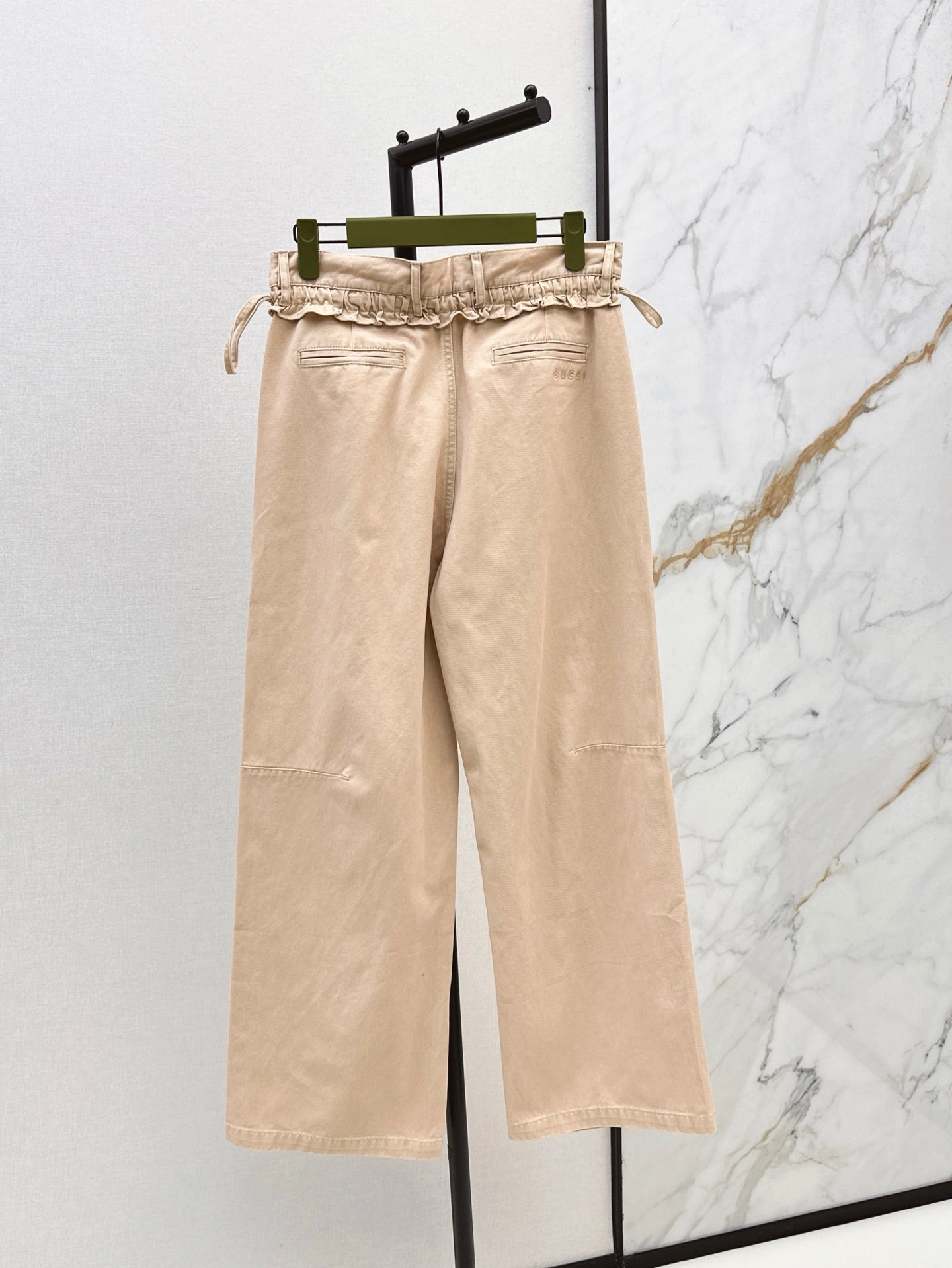 Gu* 25ss  wide leg pants with tie sides