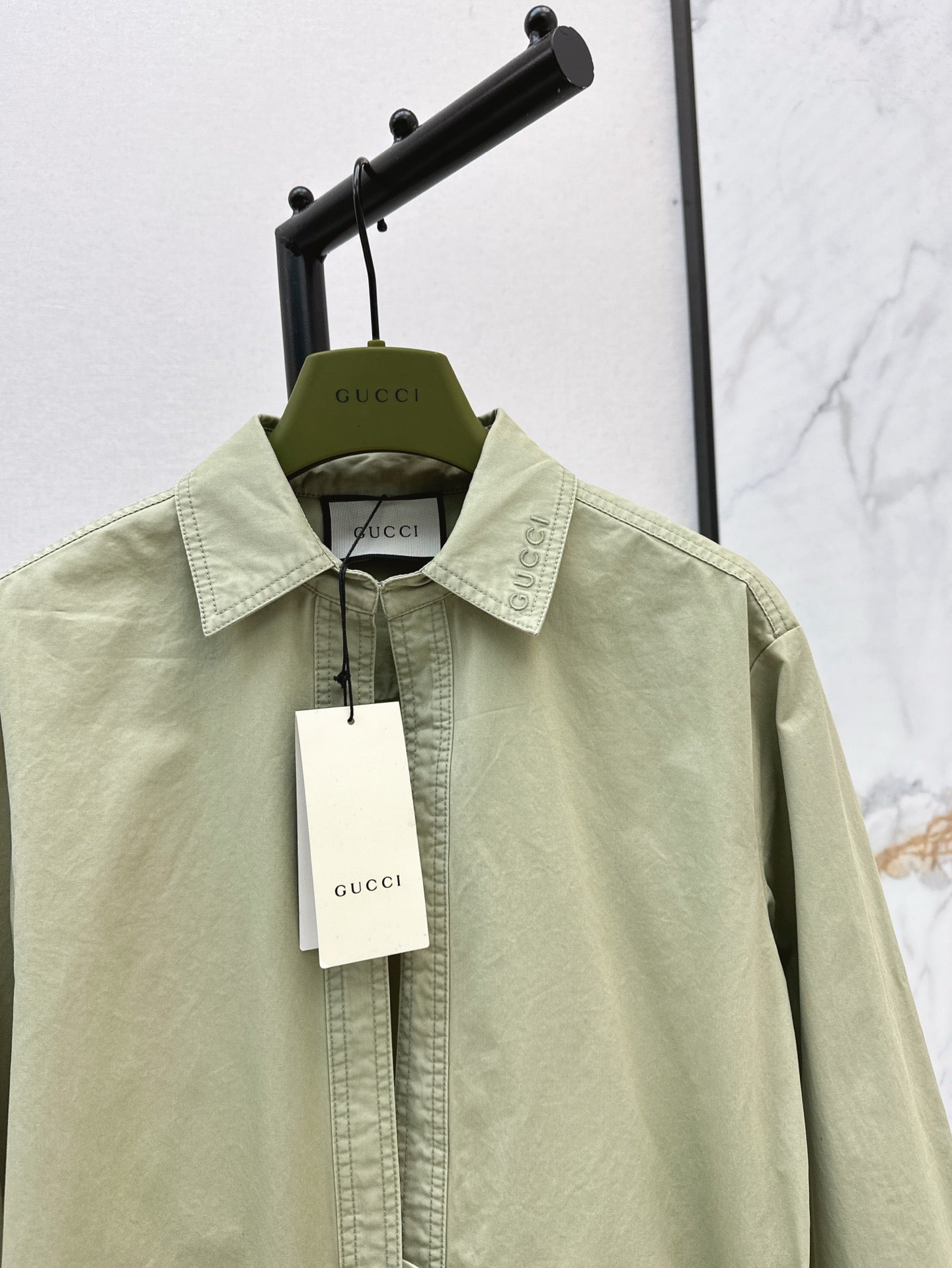 Gu*25ss Tie waist shirt