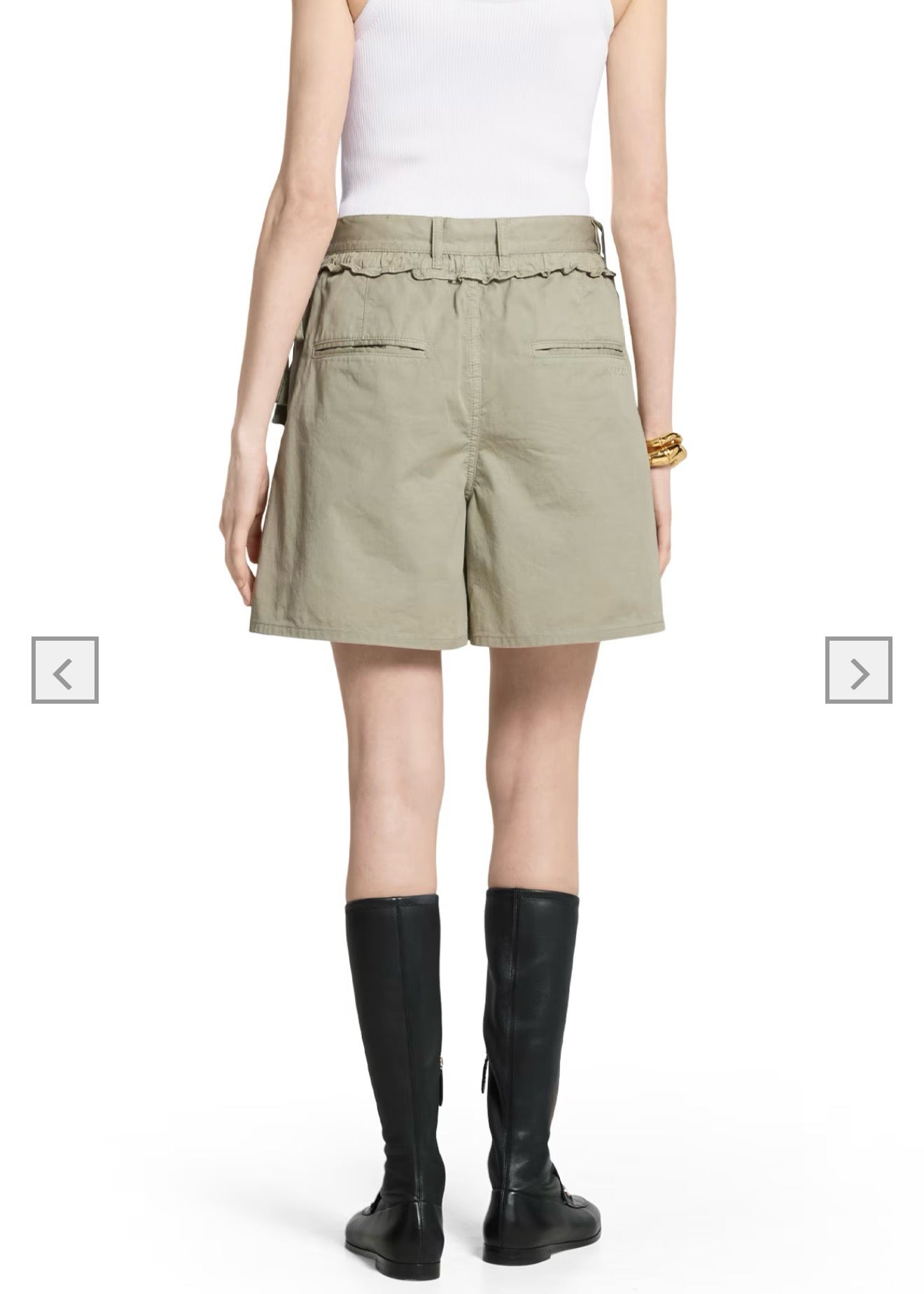 Gu*25ss drawstring high waist shorts