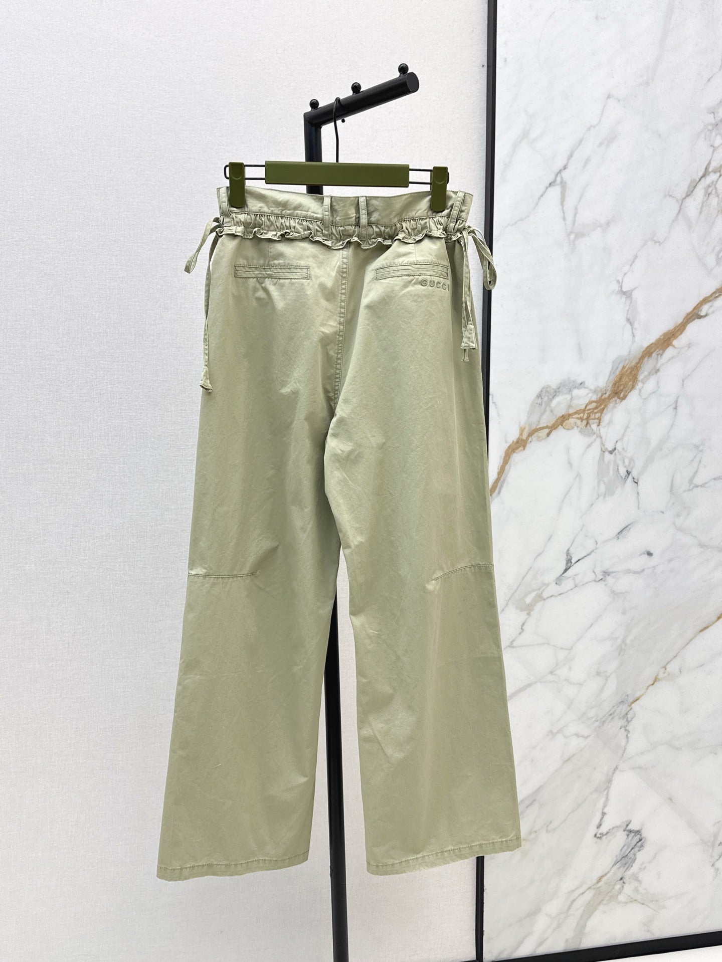 Gu*25ss Drawstring wide-leg pants