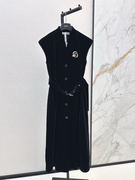 D*r 25ss mid-length belted blazer dress