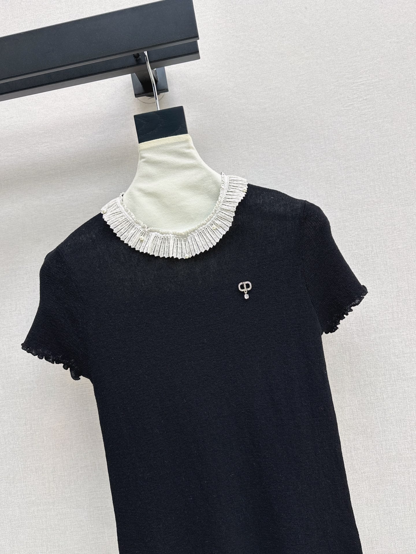 D*r 25ss Ruffled jersey top