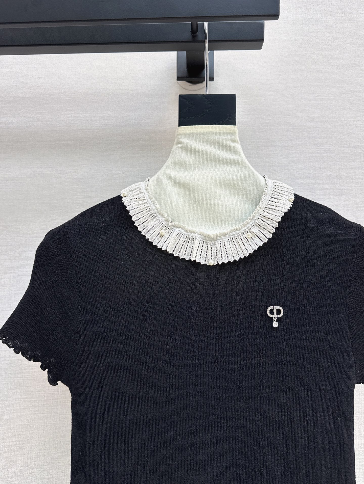 D*r 25ss Ruffled jersey top