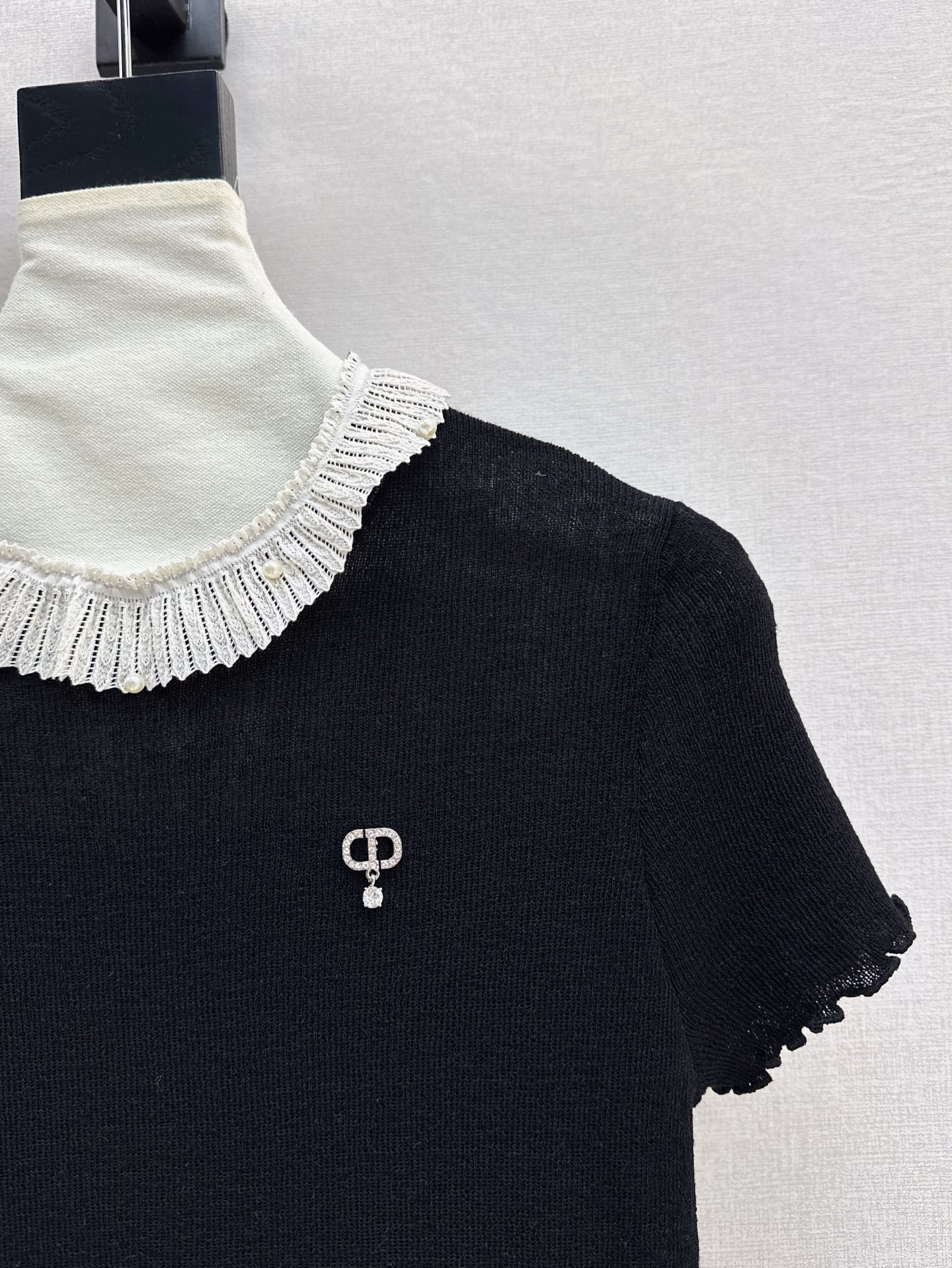 D*r 25ss Ruffled jersey top