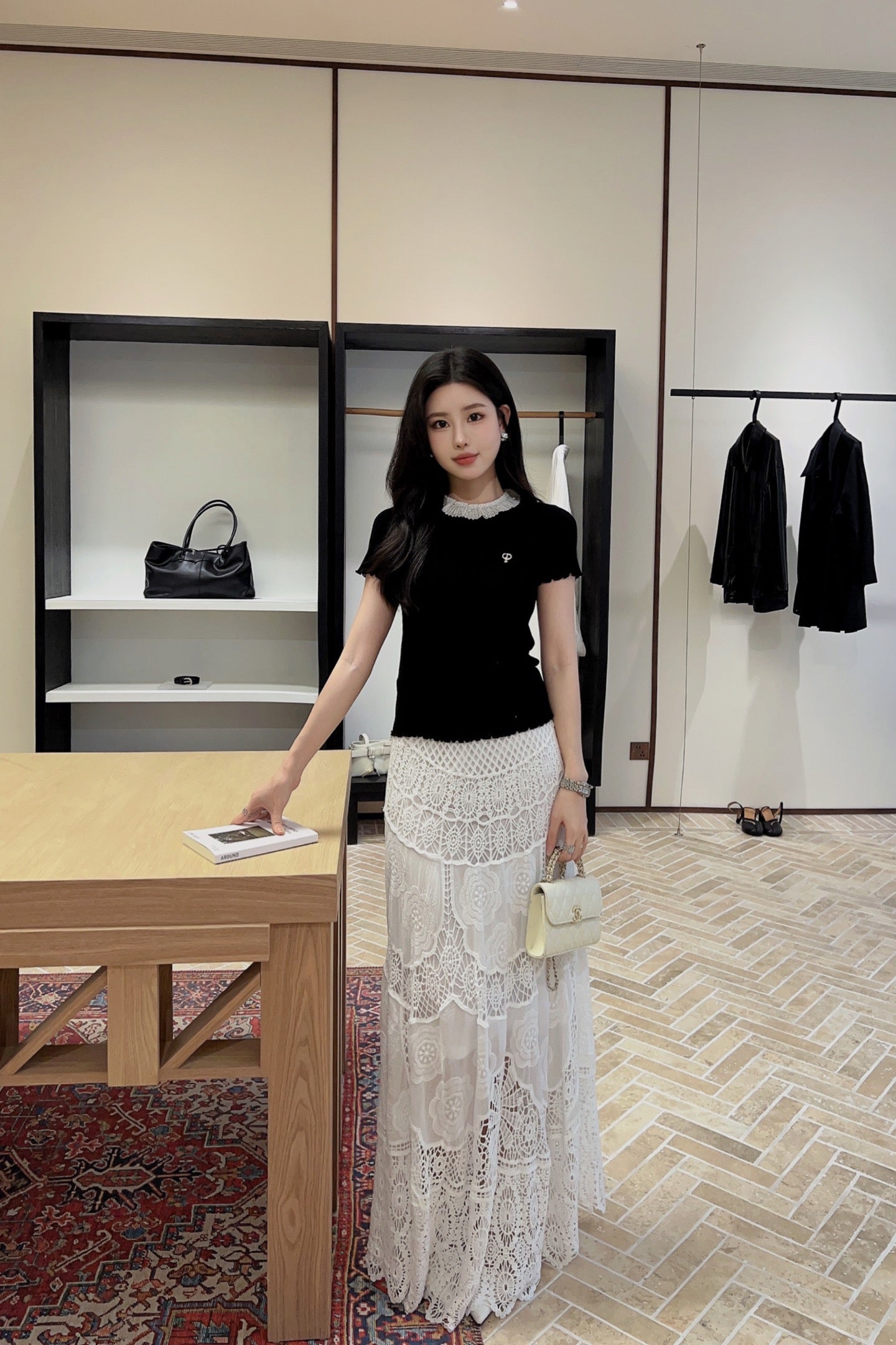 D*r 25ss Ruffled jersey top