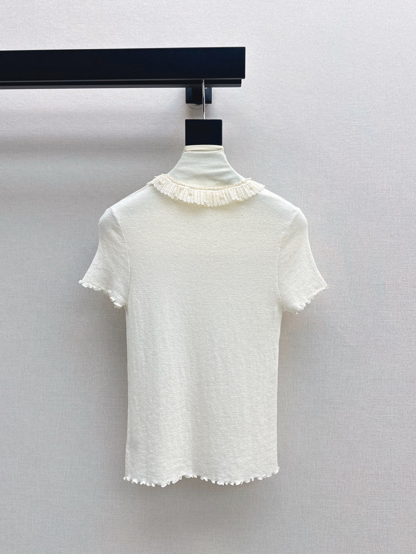 D*r 25ss Ruffled jersey top