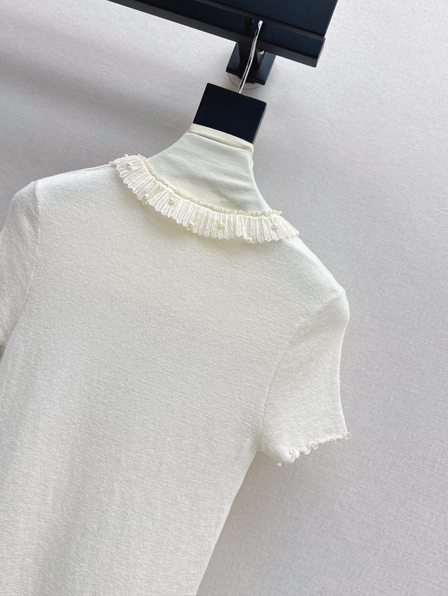D*r 25ss Ruffled jersey top