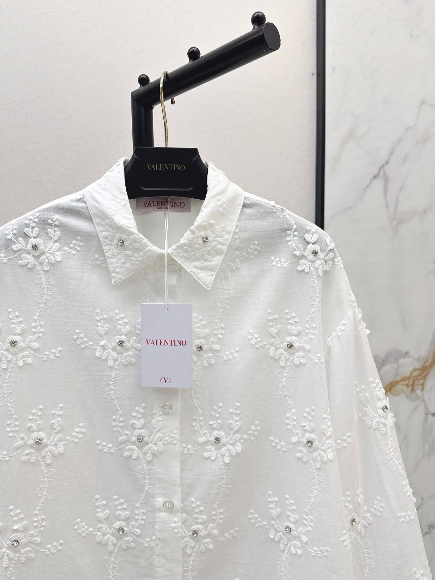 Valen* 25ss 3D flower cotton shirt