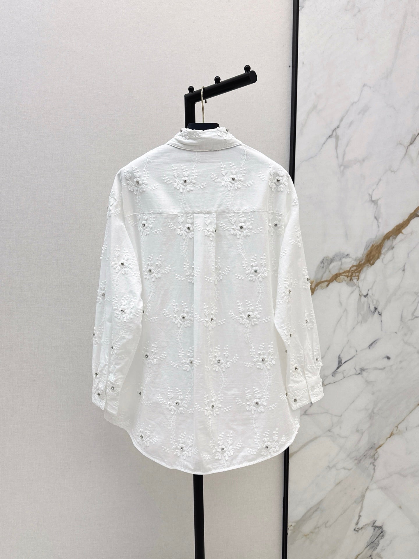Valen* 25ss 3D flower cotton shirt