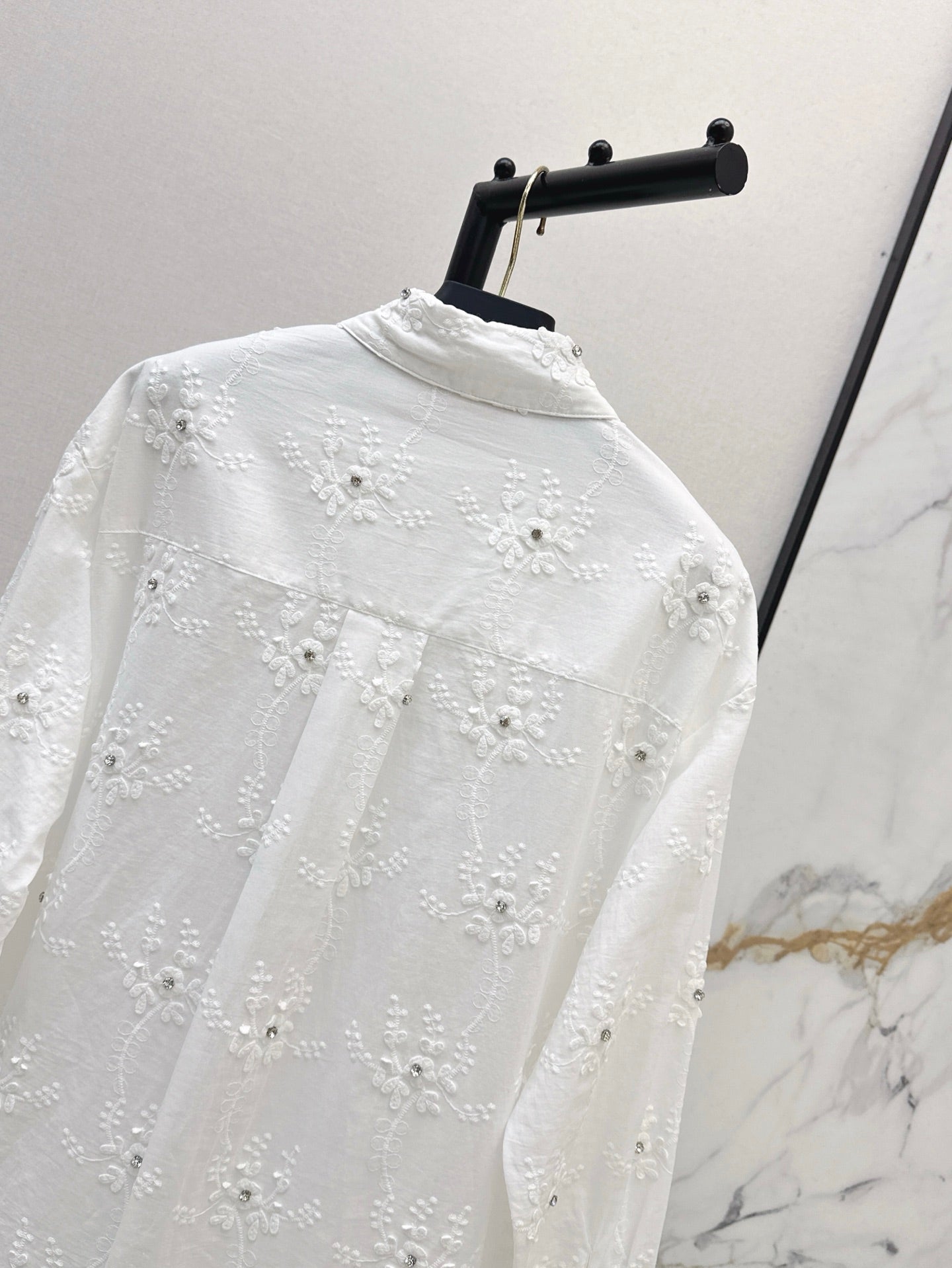 Valen* 25ss 3D flower cotton shirt