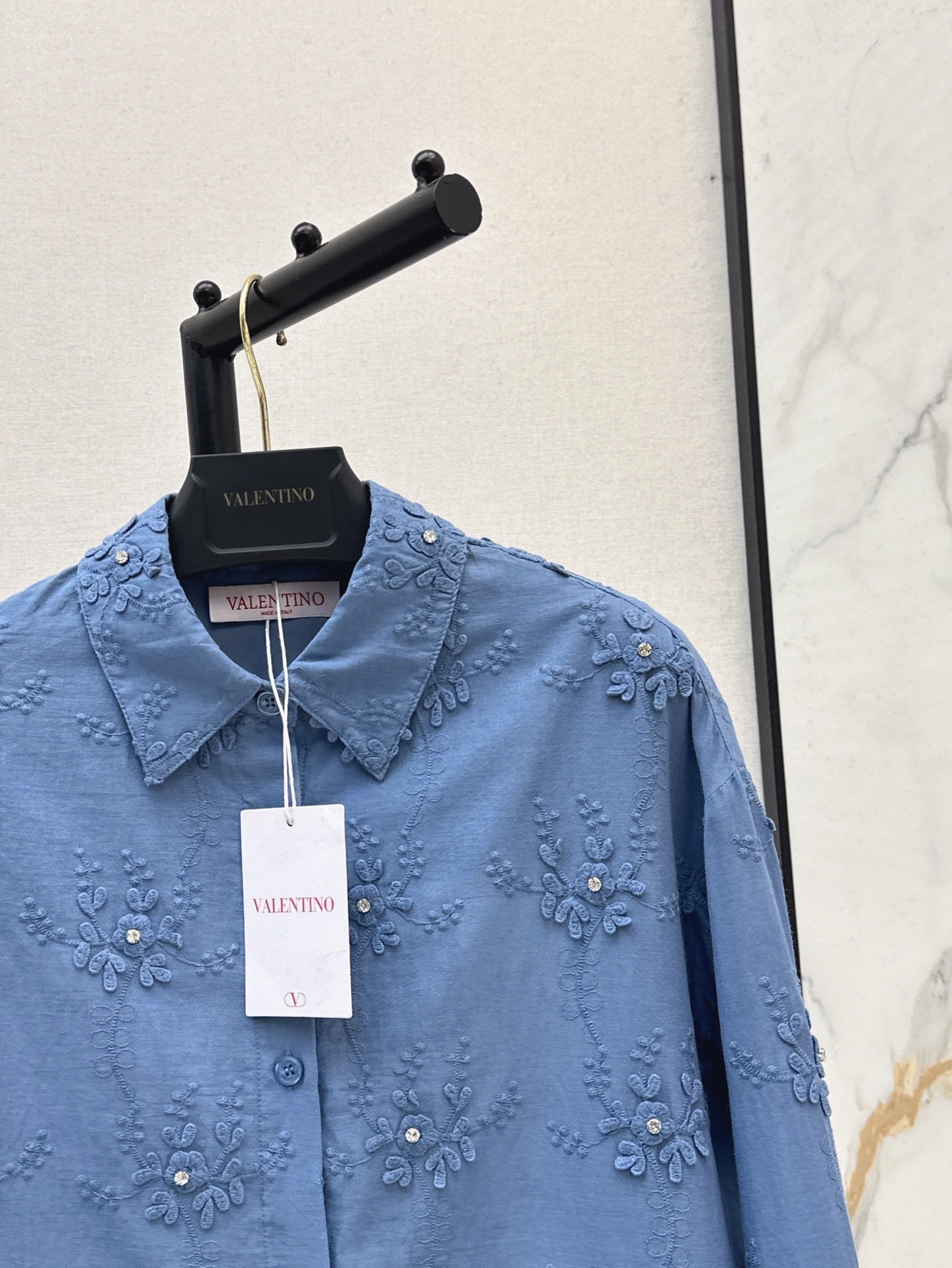 Valen* 25ss 3D flower cotton shirt