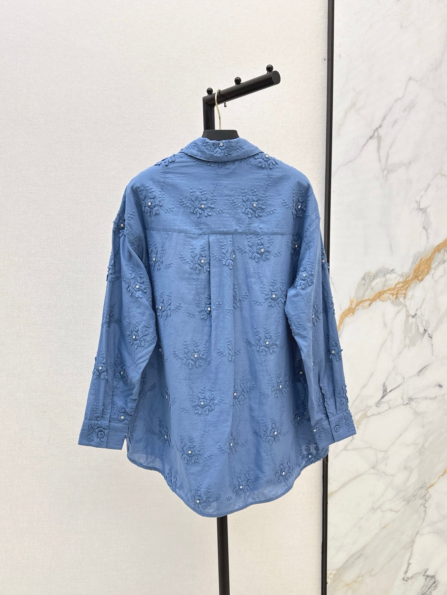 Valen* 25ss 3D flower cotton shirt