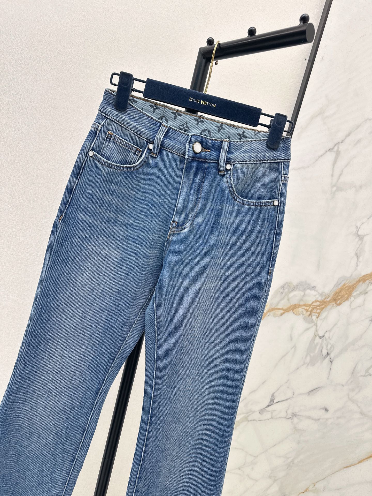 Loui* 25ss monogram pocket denim pants