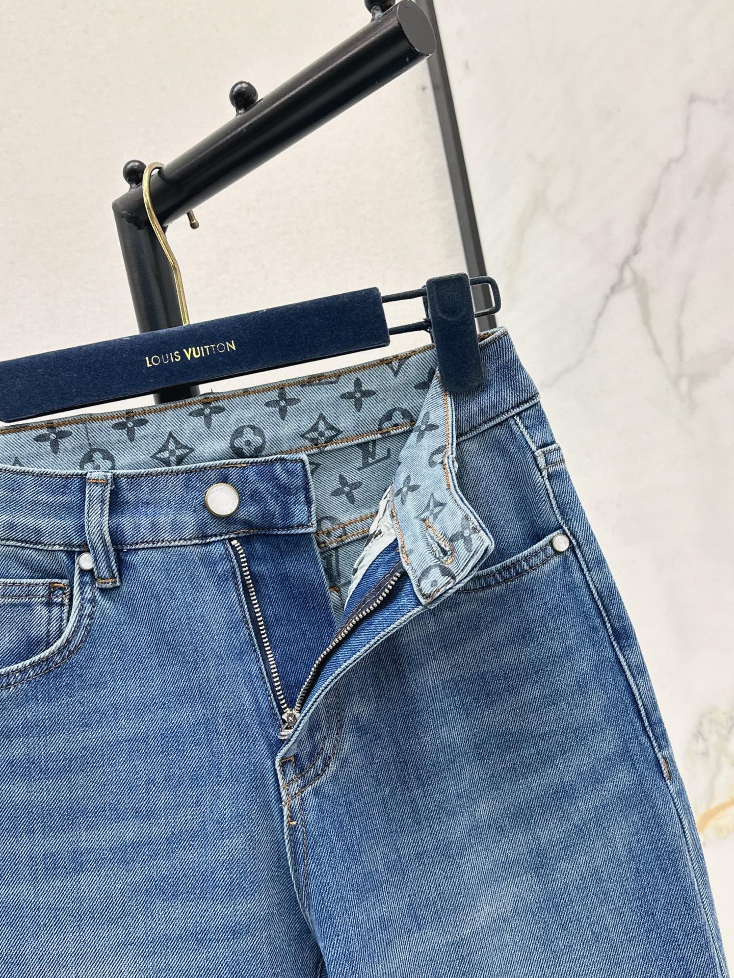 Loui* 25ss monogram pocket denim pants
