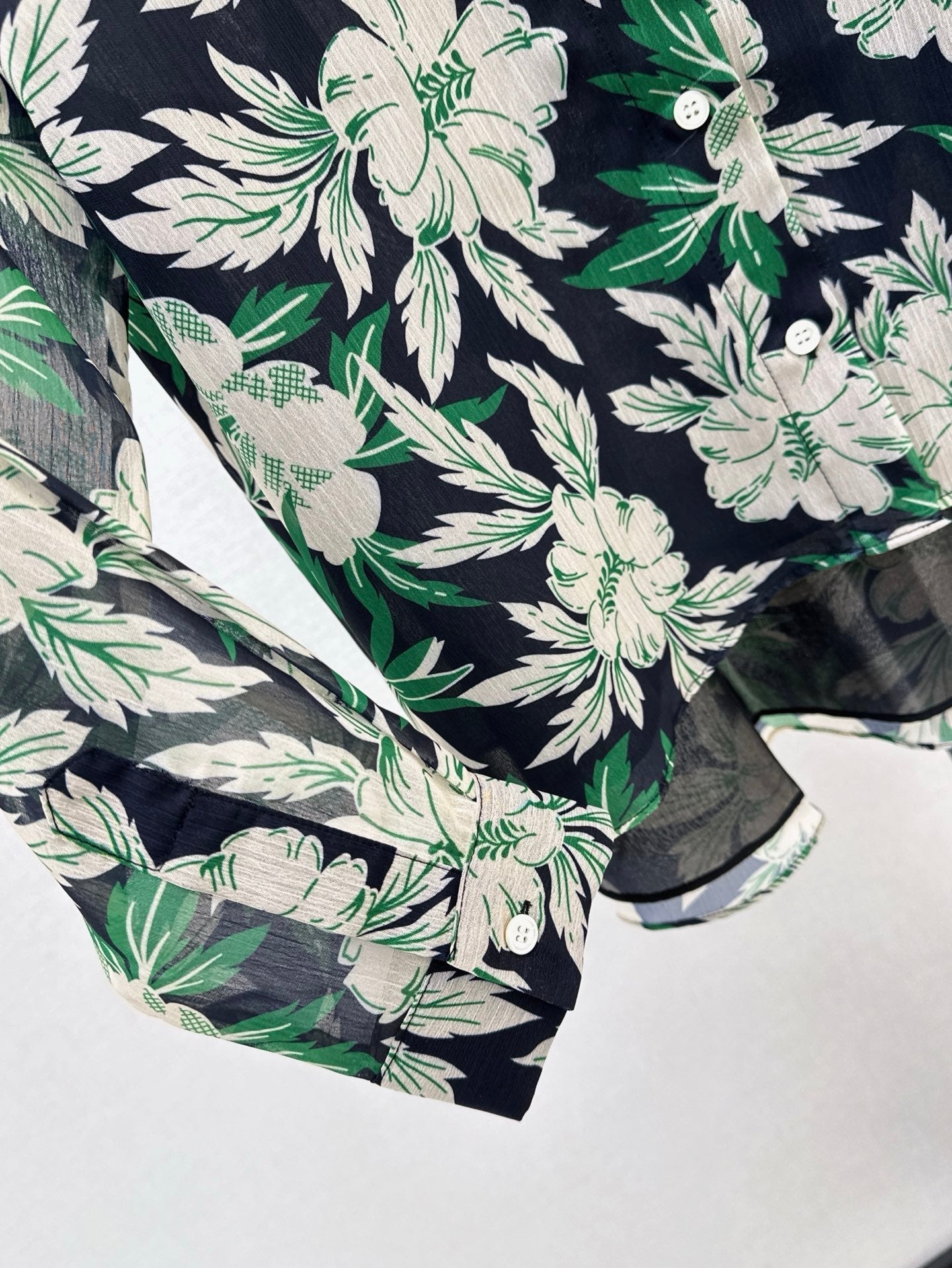 Loe* 25ss floral print shirt