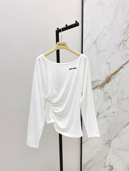 M*u 25ss Boat neck pullover top