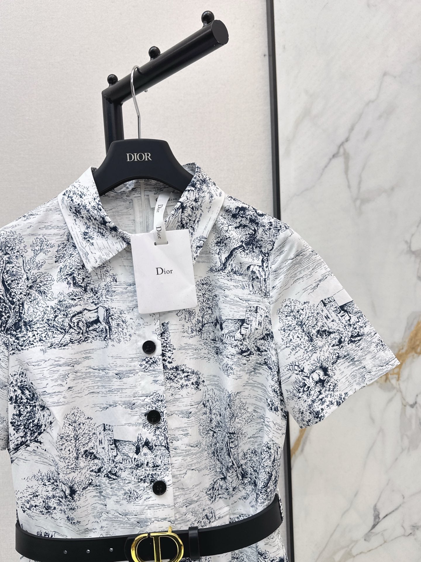 D*r 25ss print belted dress