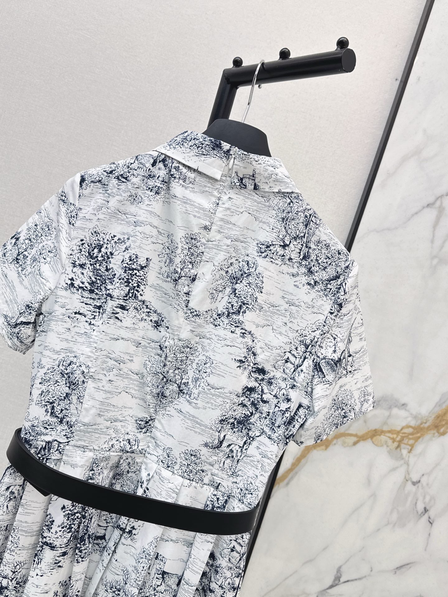 D*r 25ss print belted dress