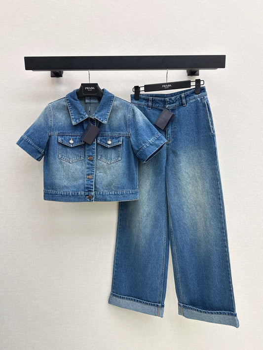 Pra* 25ss denim suit