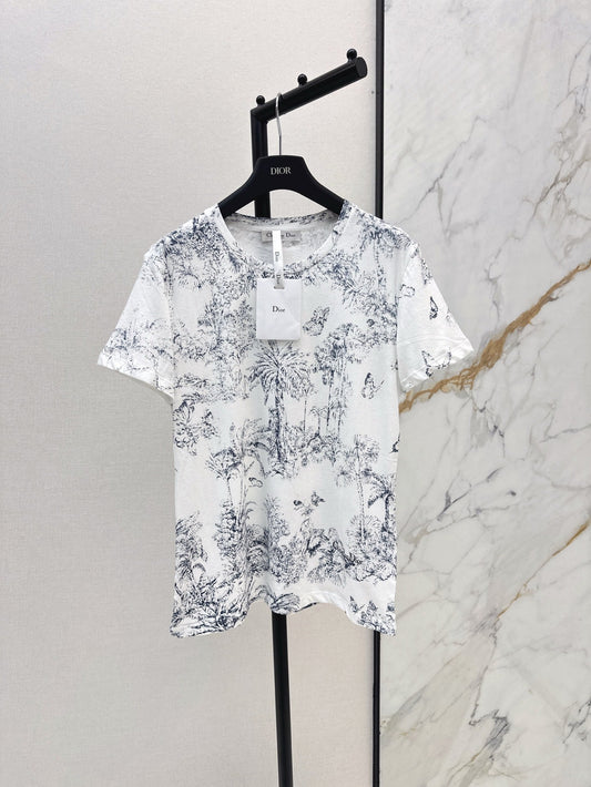 D*r 25ss printed jersey cotton t-shirt