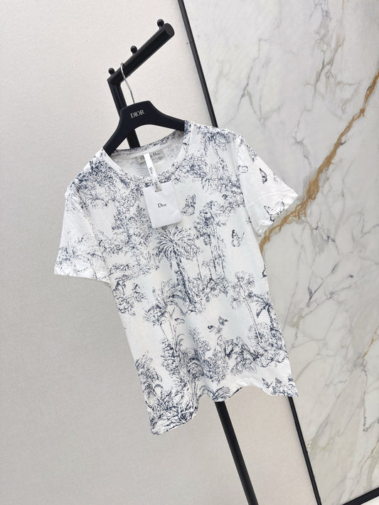 D*r 25ss printed jersey cotton t-shirt