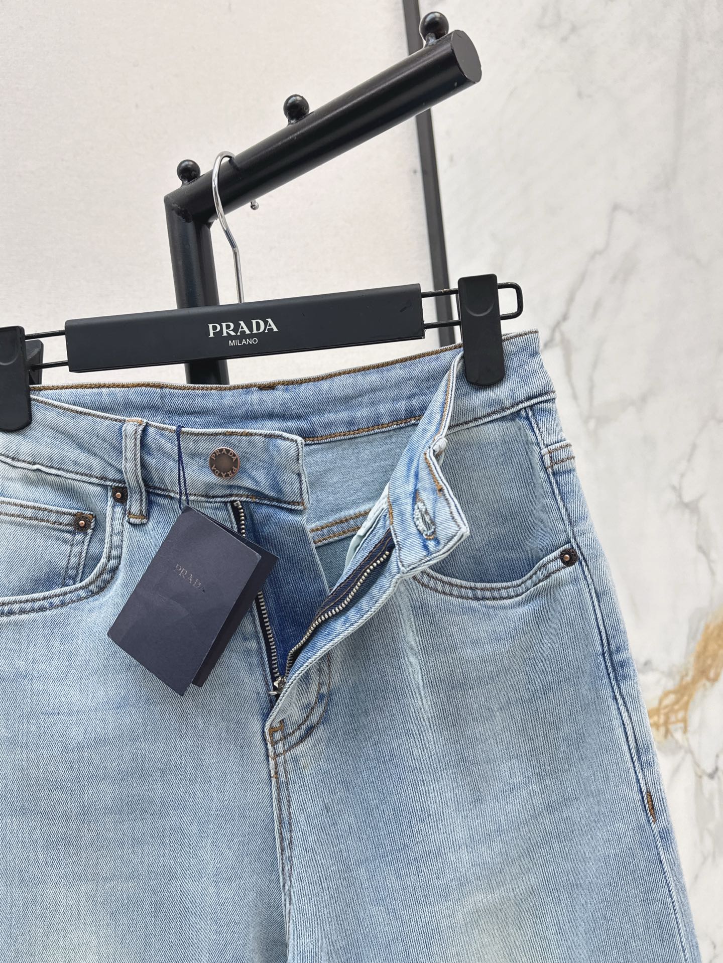 Pra* 25ss printed pocket jeans