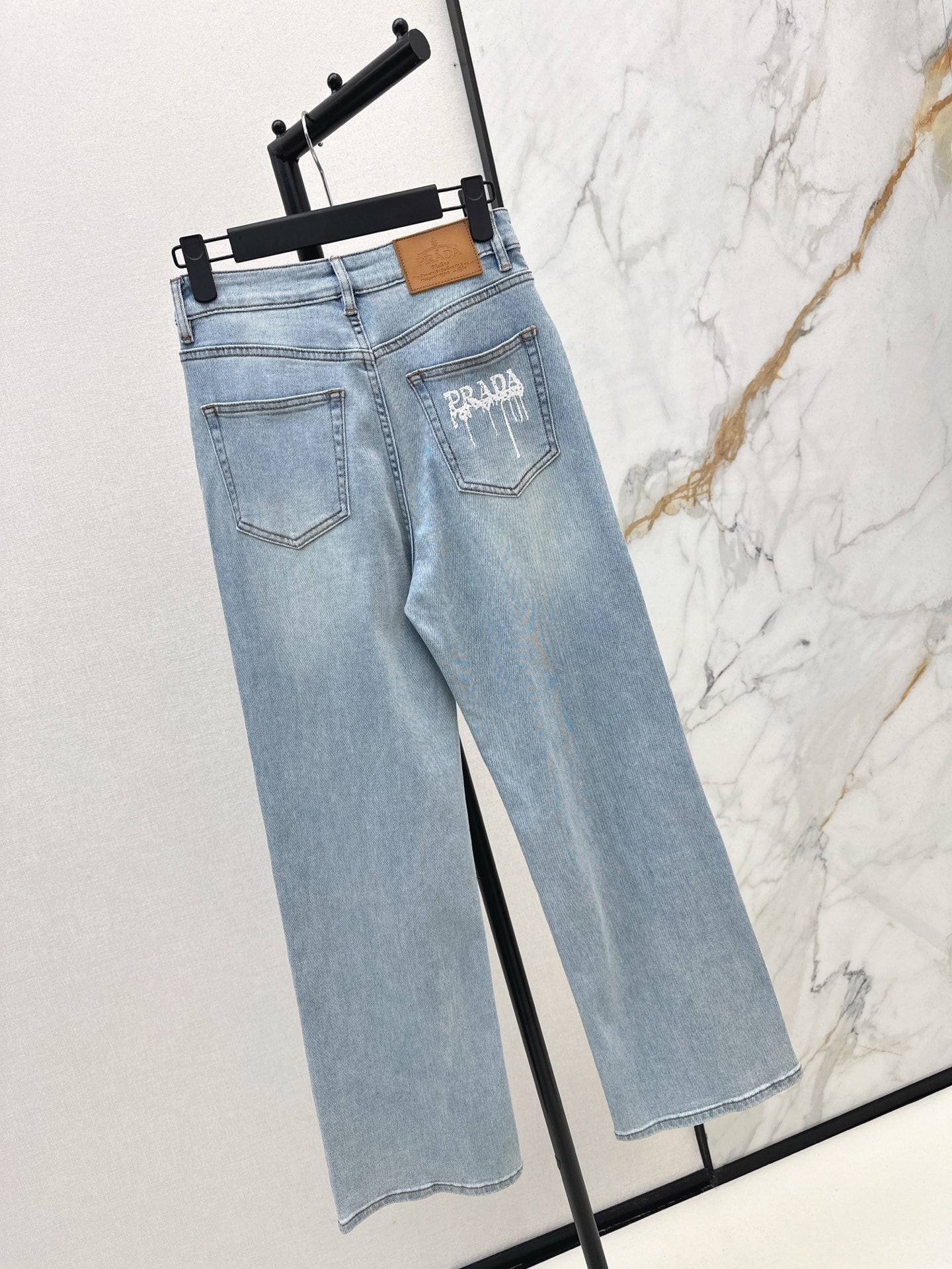 Pra* 25ss printed pocket jeans