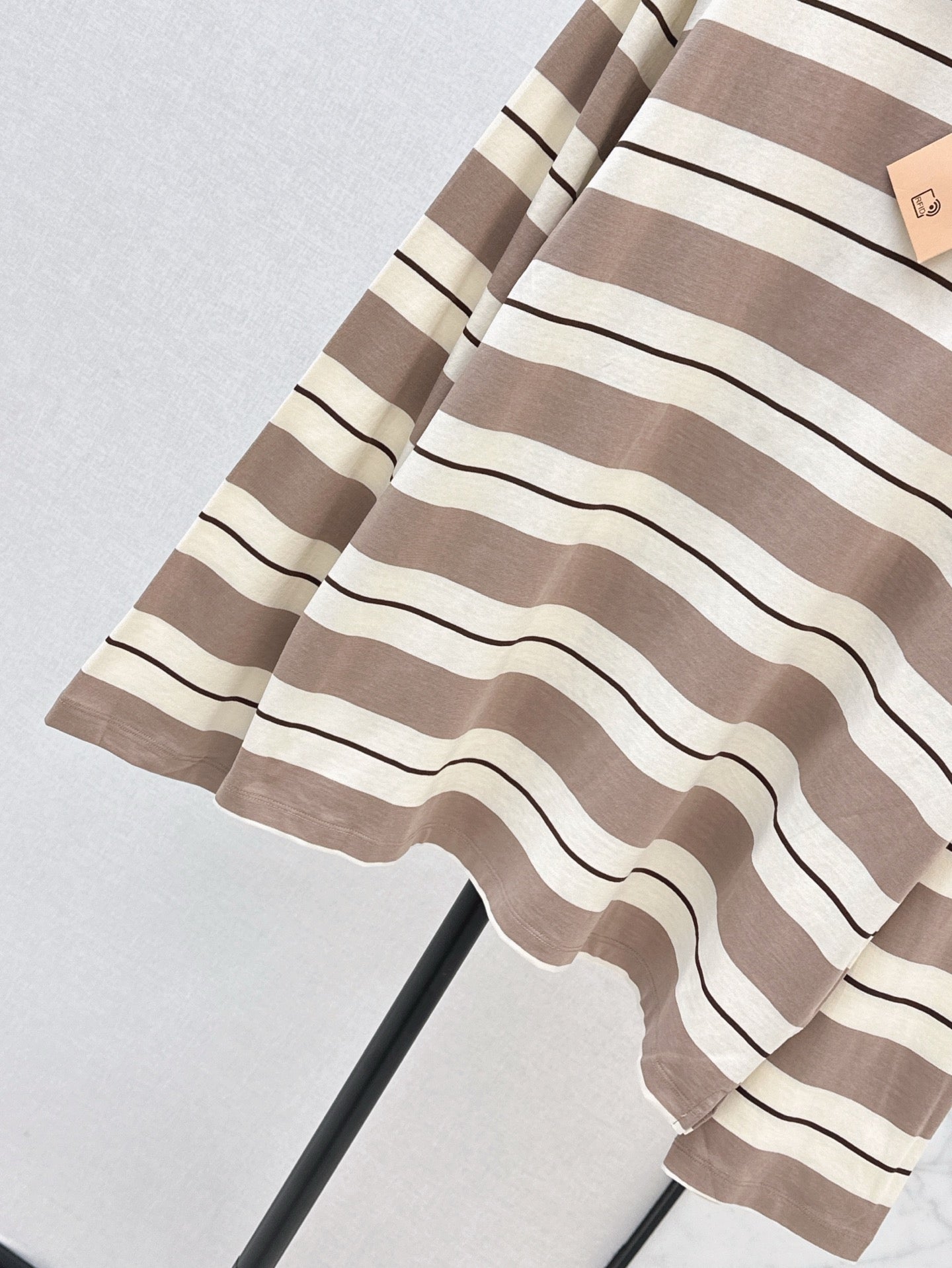 M*u 25ss striped long-sleeve polo shirt