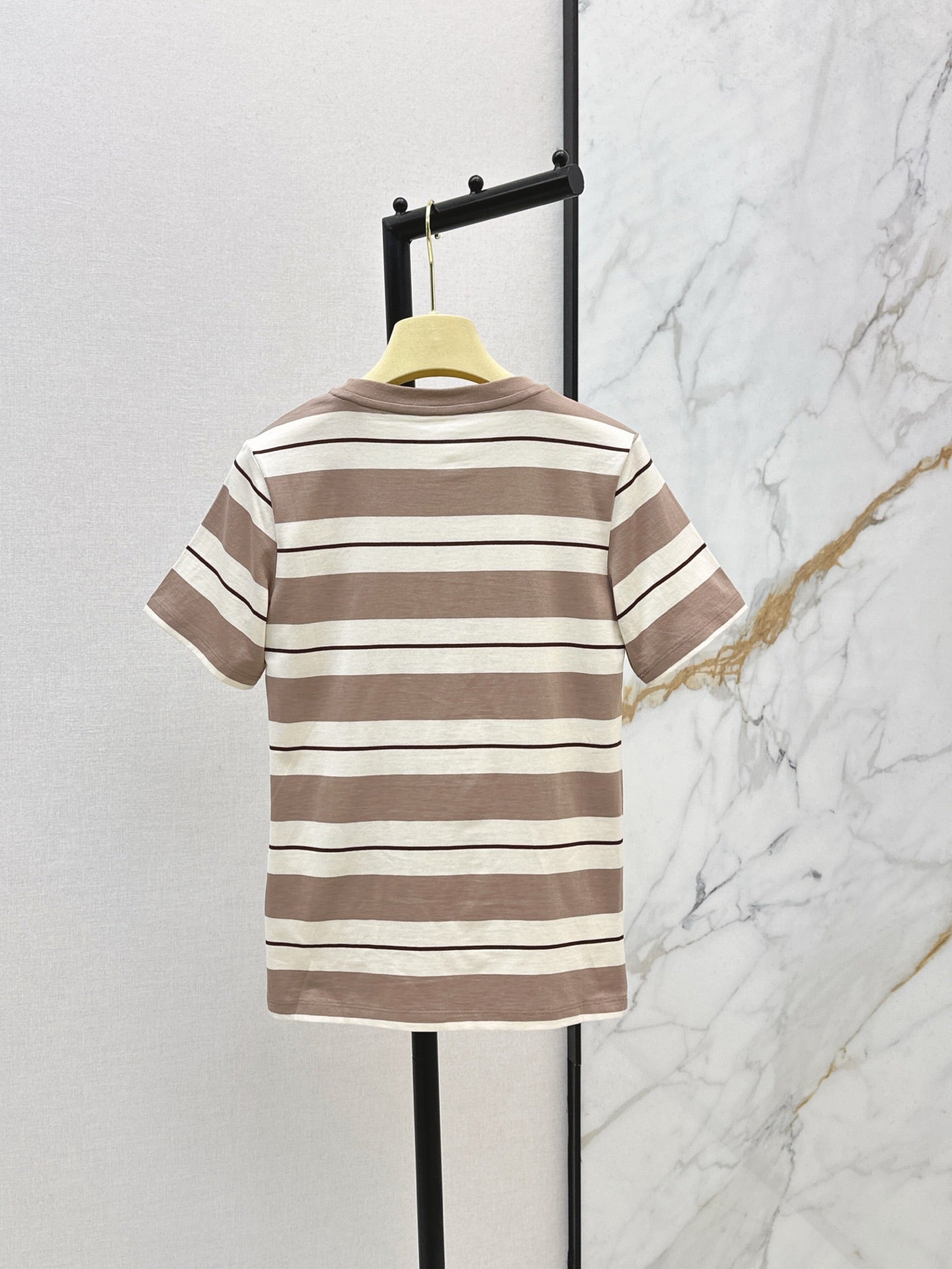 M*u 25ss striped short-sleeve t-shirt