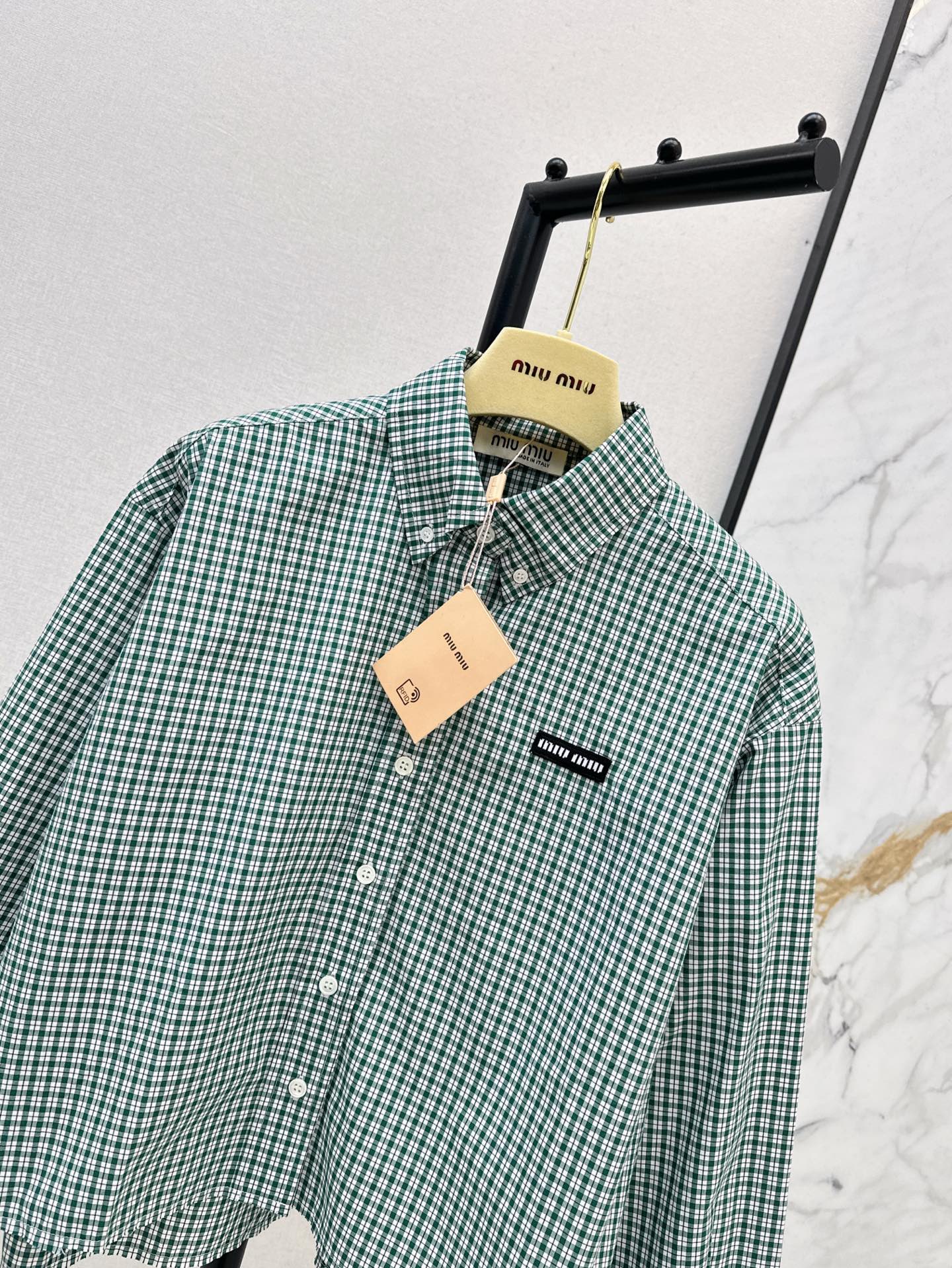 M*u 25ss checked shirt