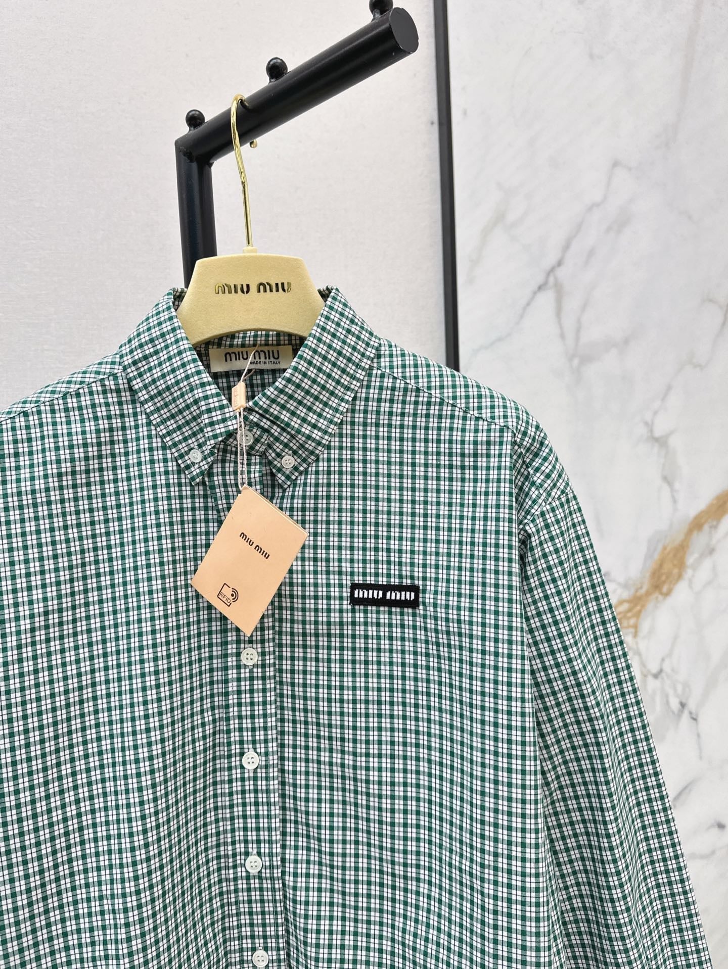 M*u 25ss checked shirt