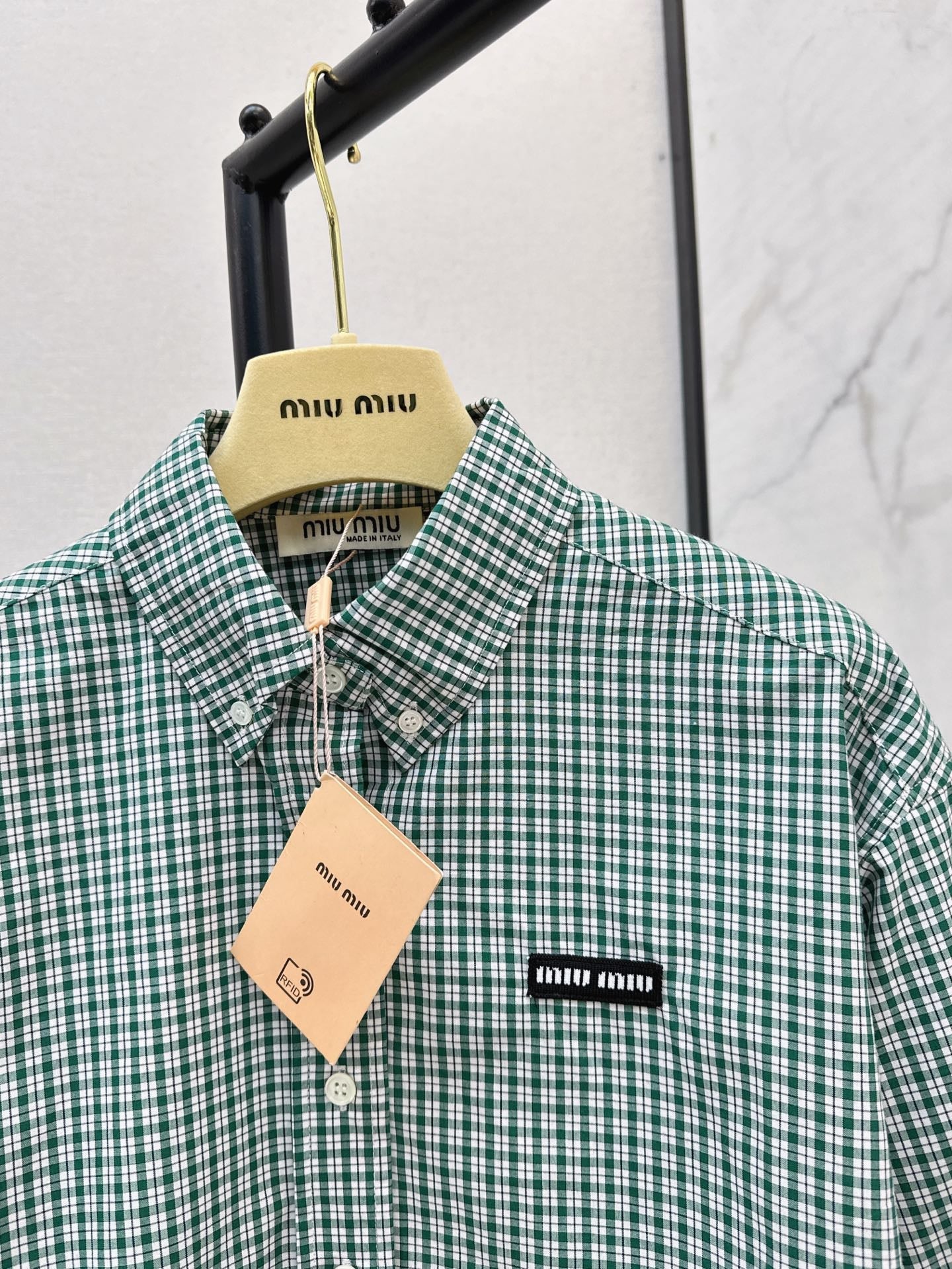 M*u 25ss checked shirt