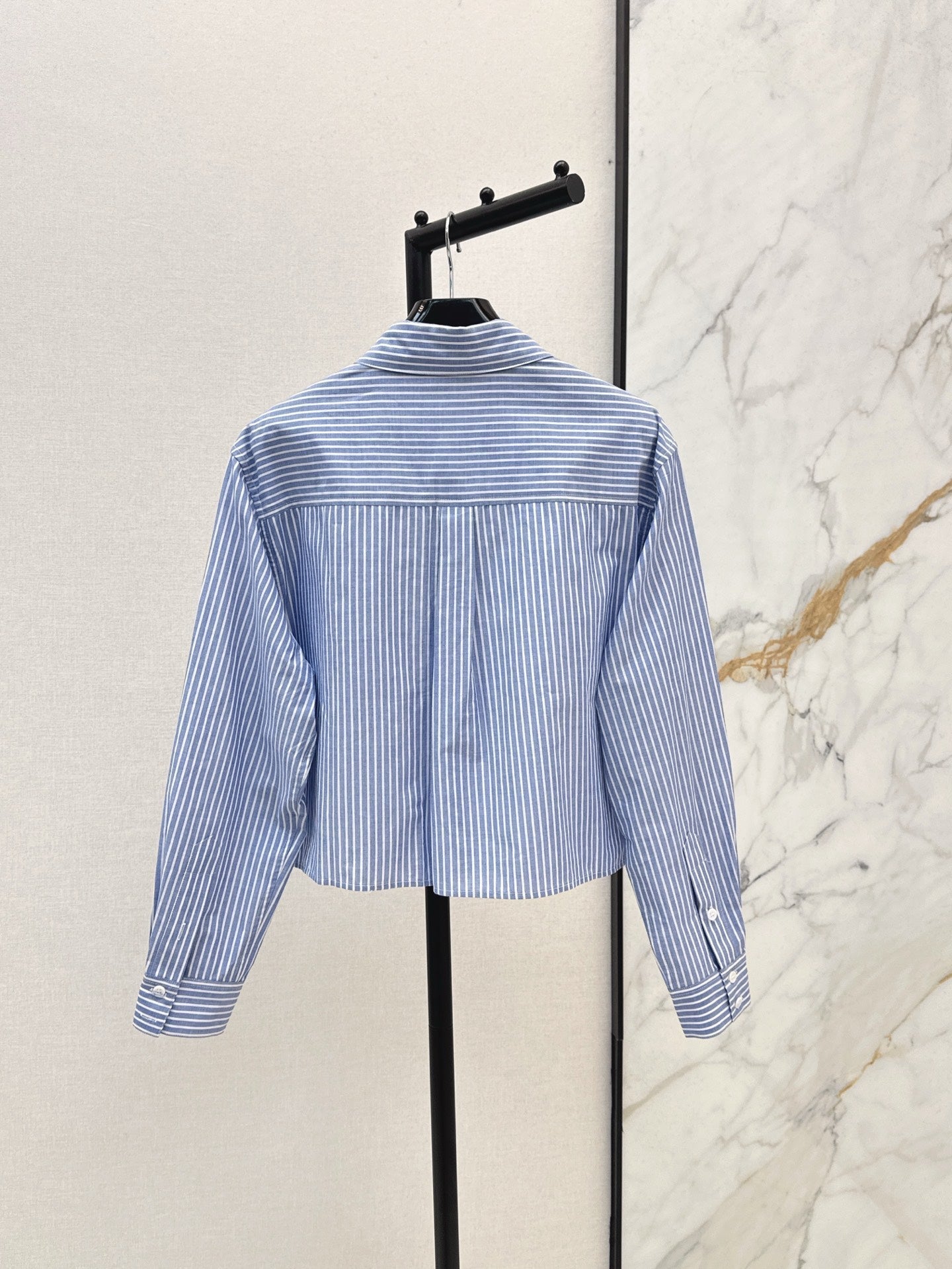Cel* 25ss embroidered check shirt