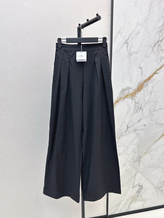 Herm* 25ss printed pleated trousers