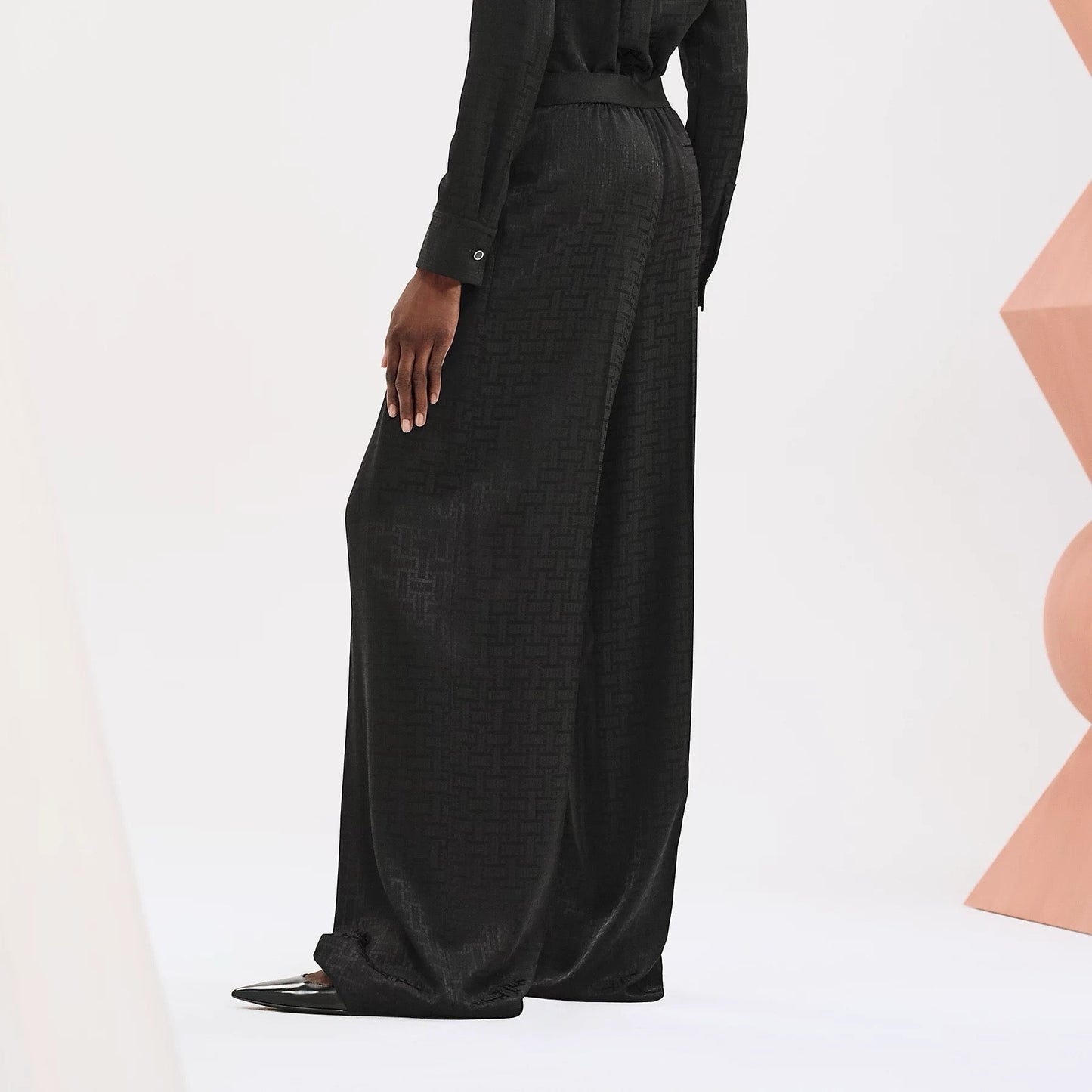 Herm* 25ss printed pleated trousers