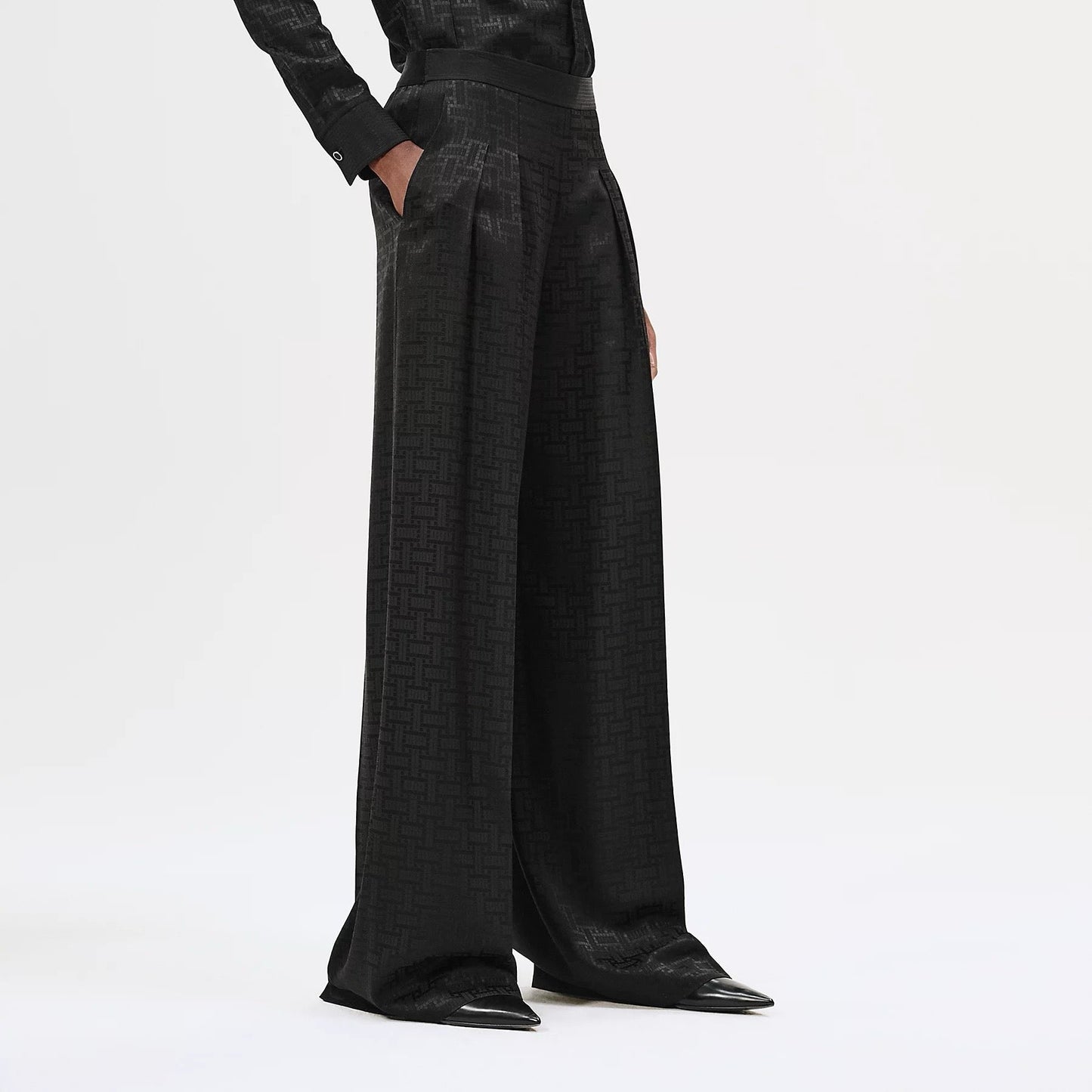 Herm* 25ss printed pleated trousers