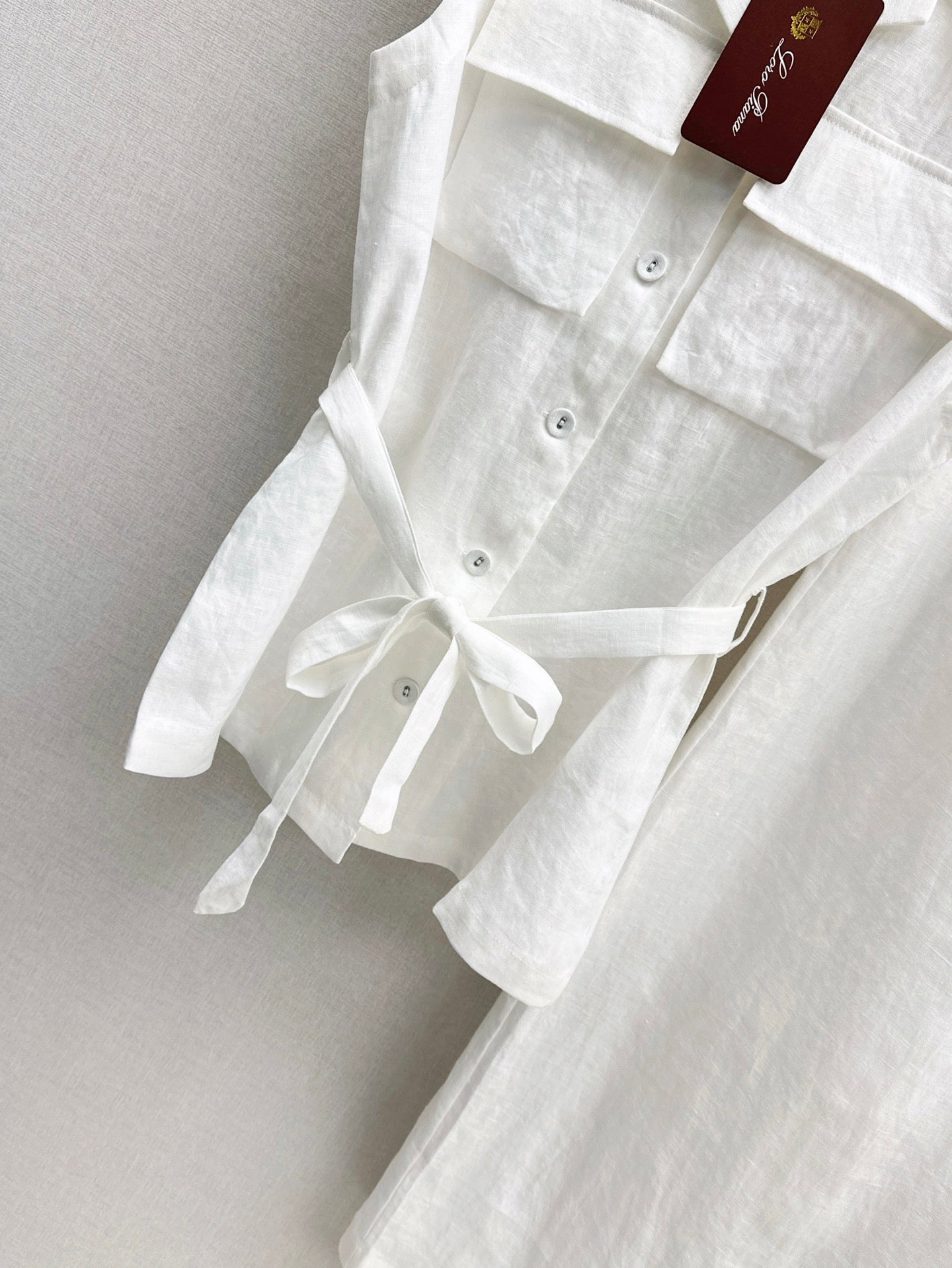 Lor*p 25ss lapel vest and skirt suit