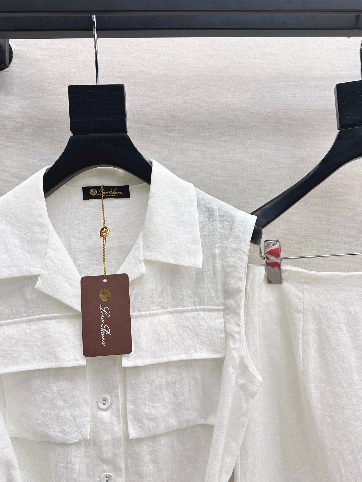 Lor*p 25ss lapel vest and skirt suit