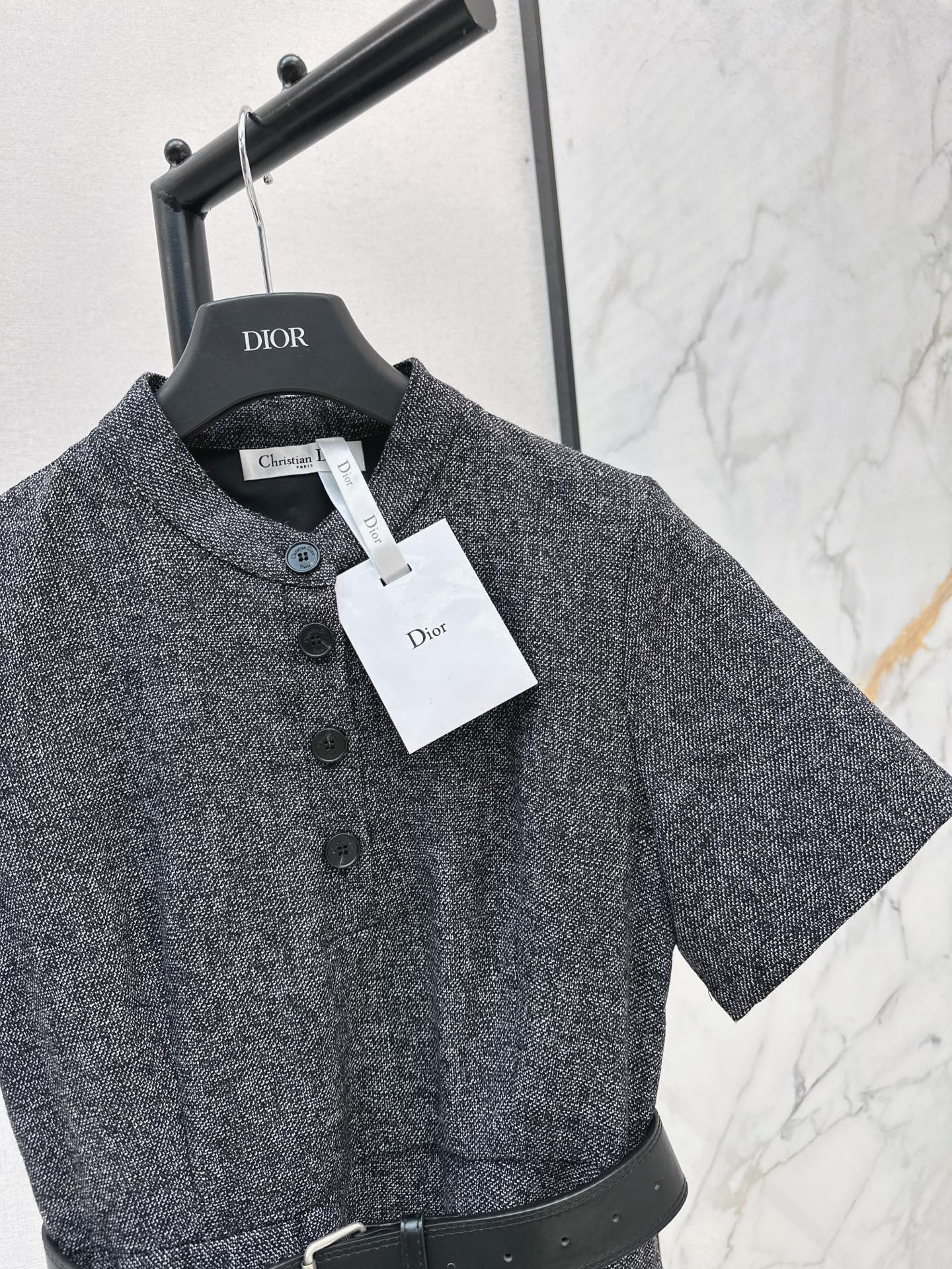 D*r 25ss irregular hem belted dress