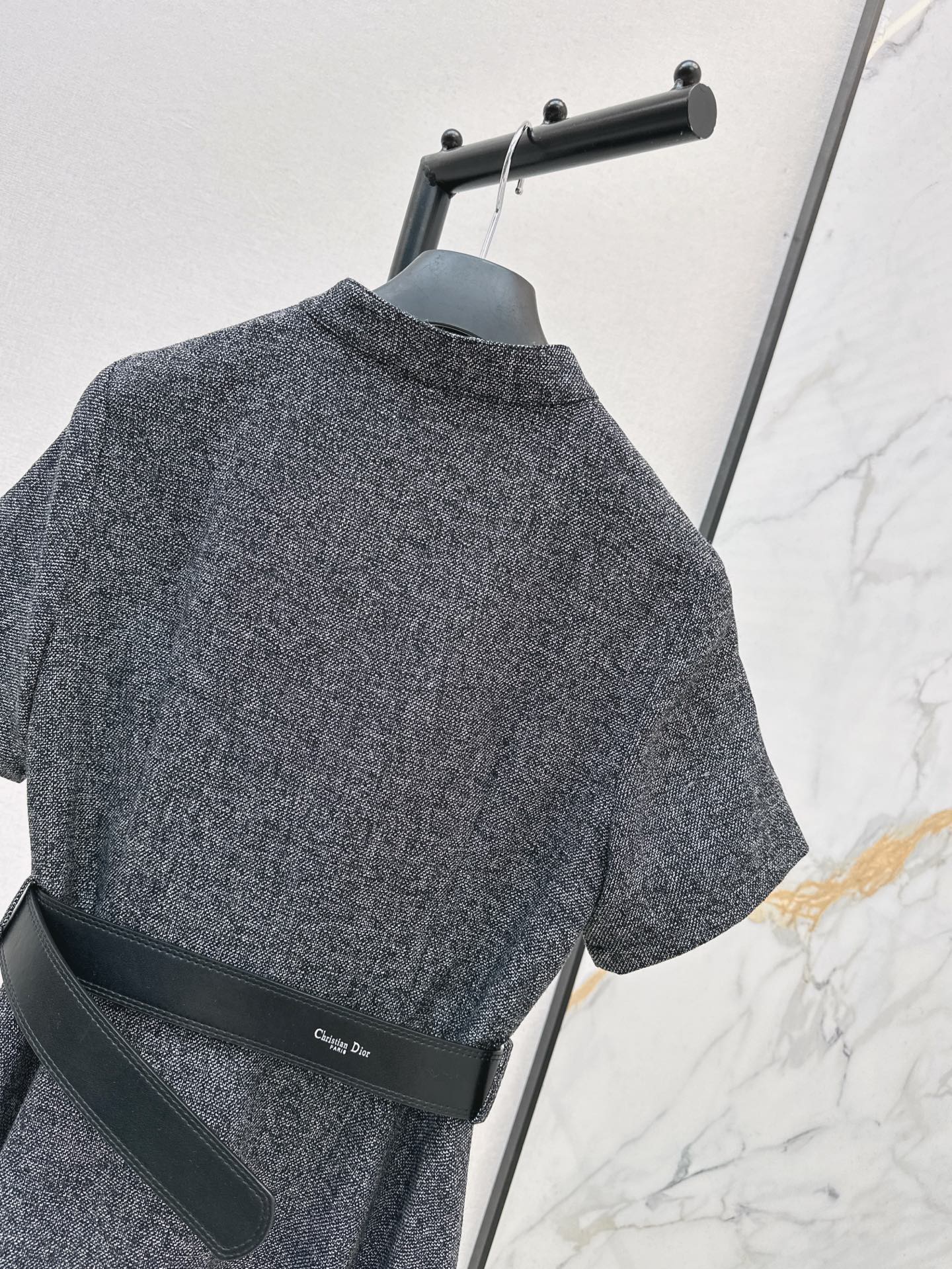 D*r 25ss irregular hem belted dress