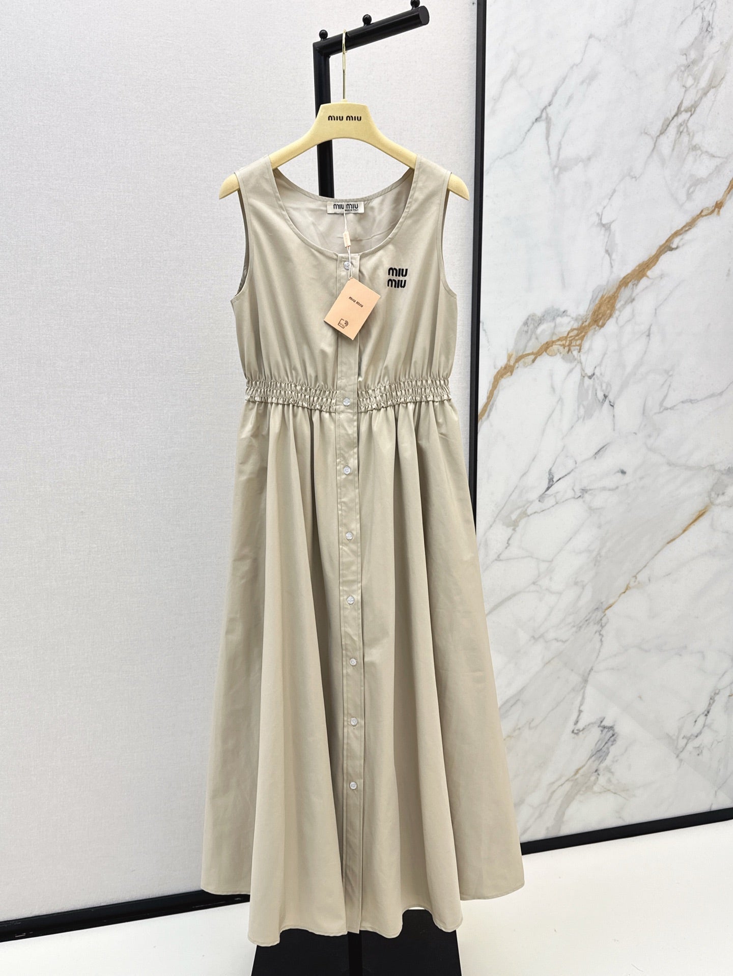 M*u 25ss  buttons sleeveless dress